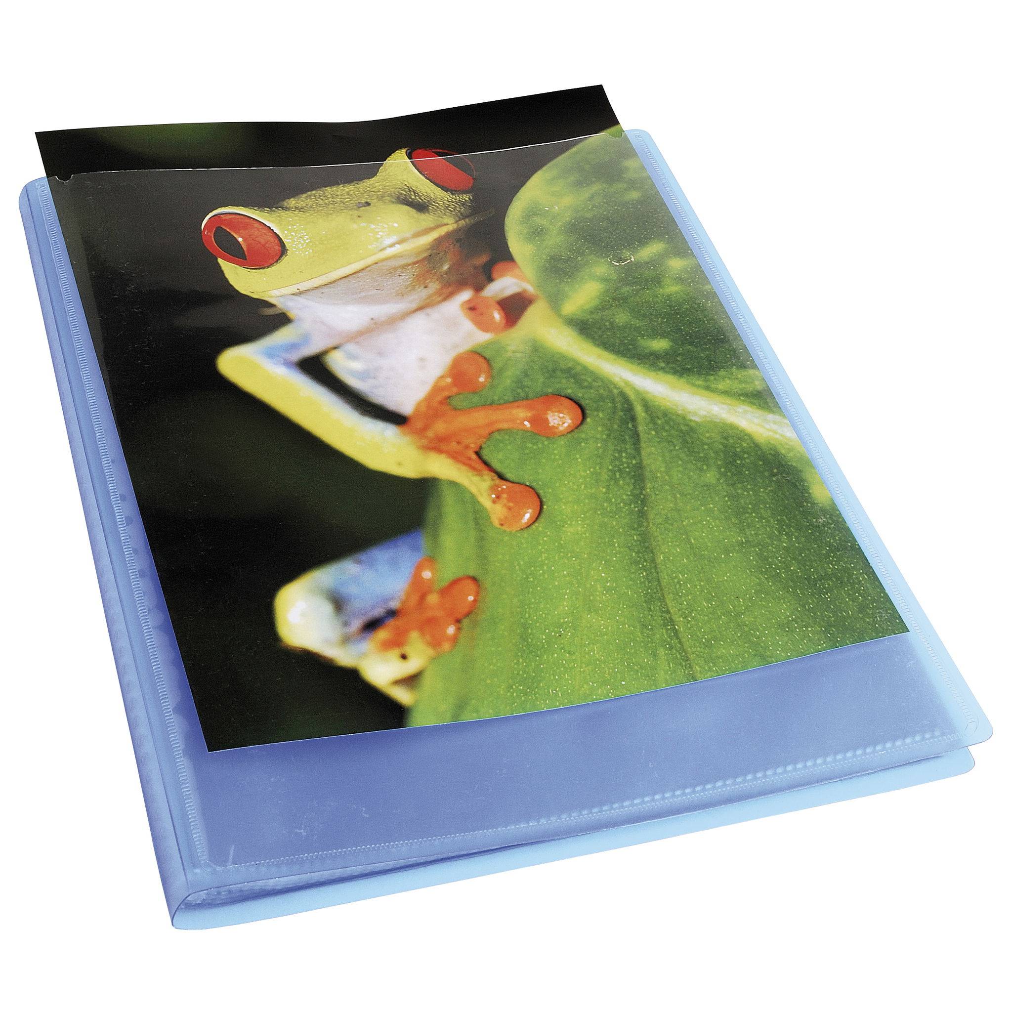 Exacompta 10x Sichtmappe PP 500µ + 60 Hüllen Kreacover , A4, Blau, 5762E