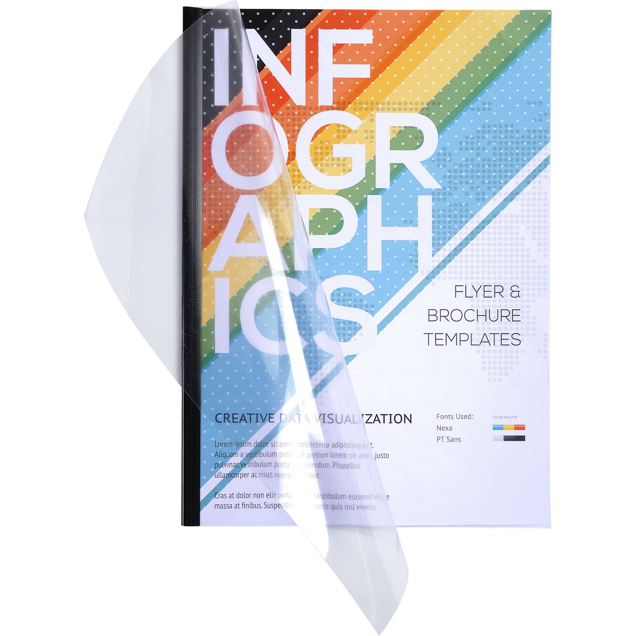 Exacompta 5x Präsentationsset Serodo + Aktendeckel, Klemmschiene, Blau, 42843E