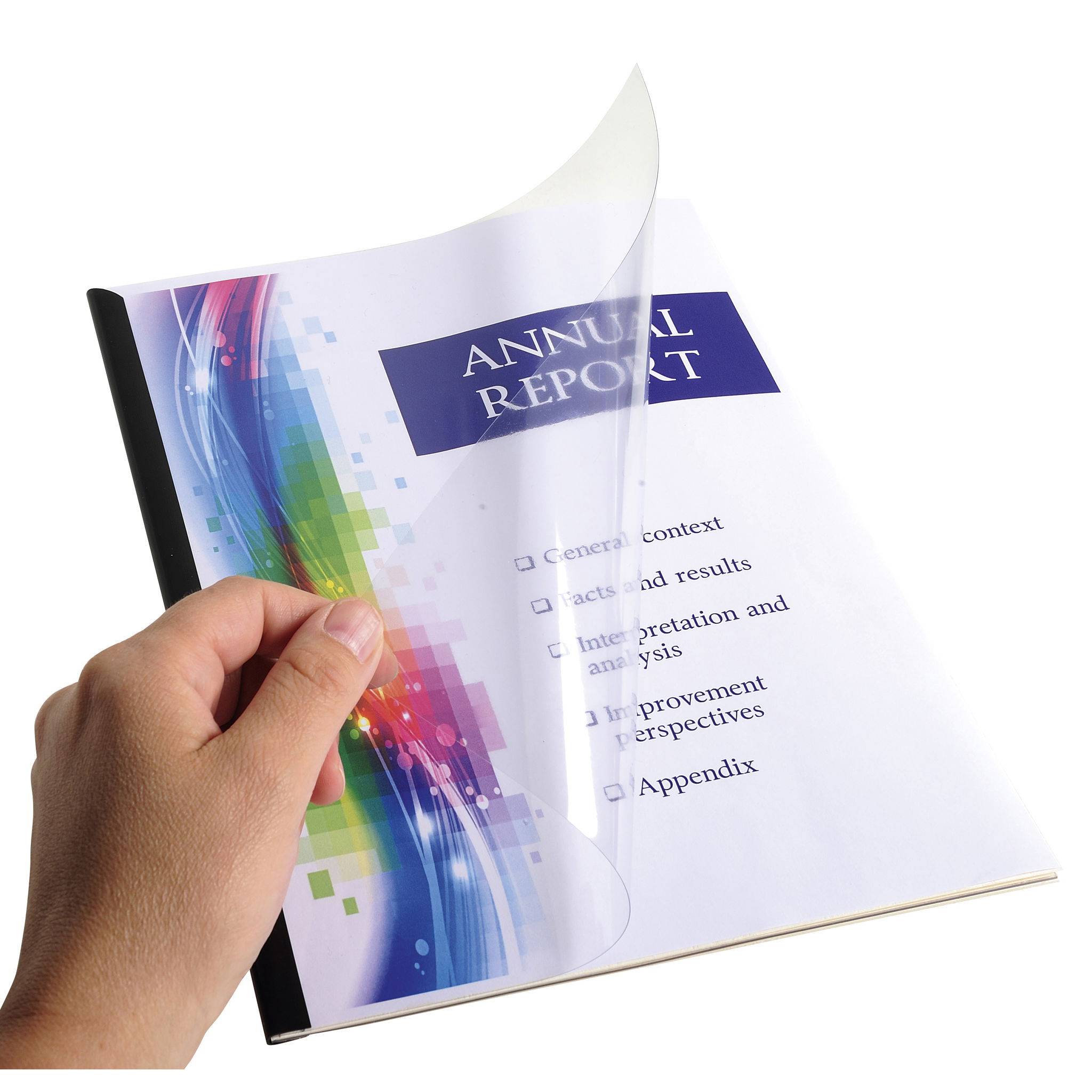 Exacompta 5x Präsentationsset Serodo + Aktendeckel, Klemmschiene, Blau, 42843E