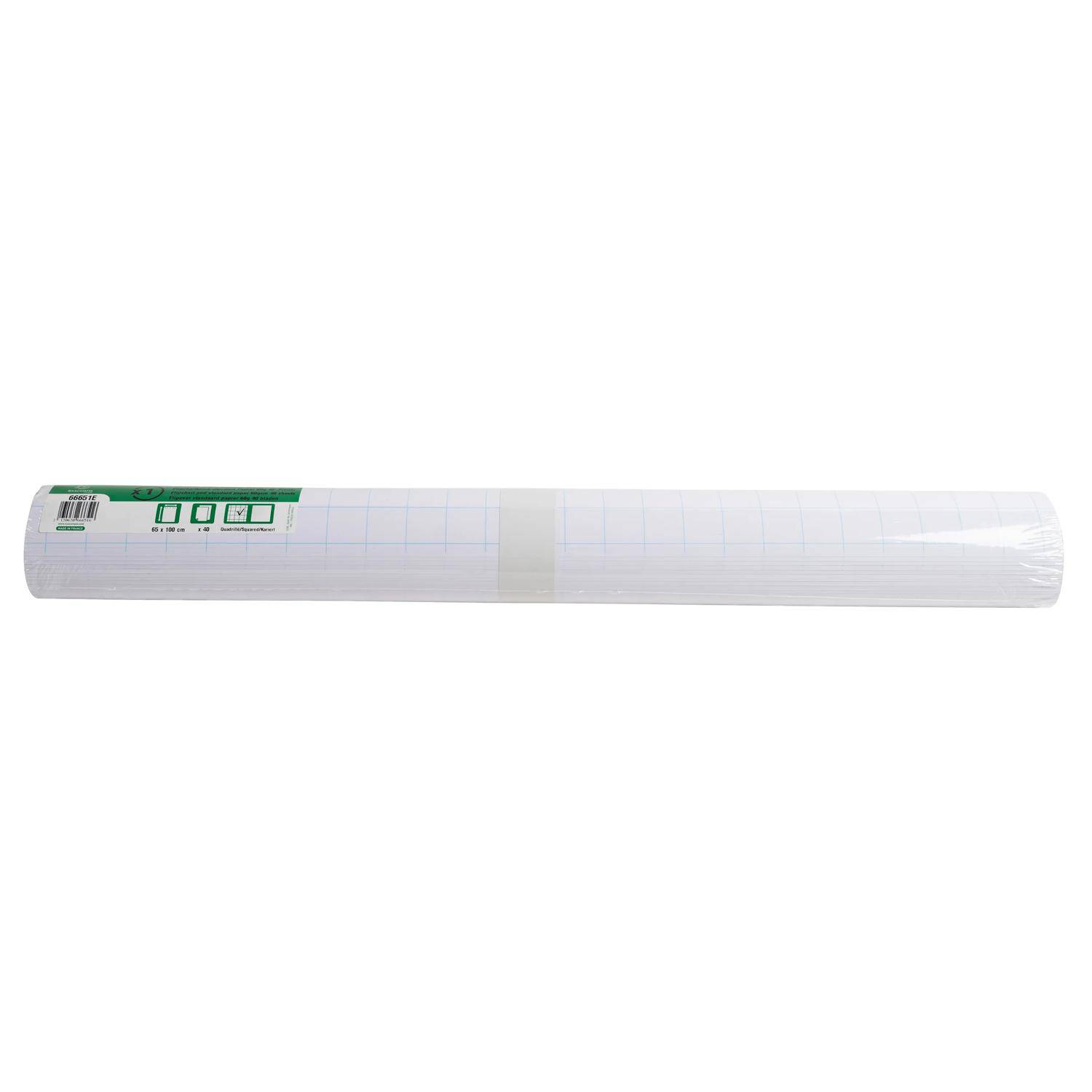 Exacompta 5x Flipchartblock Mikroperforierung kariert 40 Blatt 65x100cm 66651E