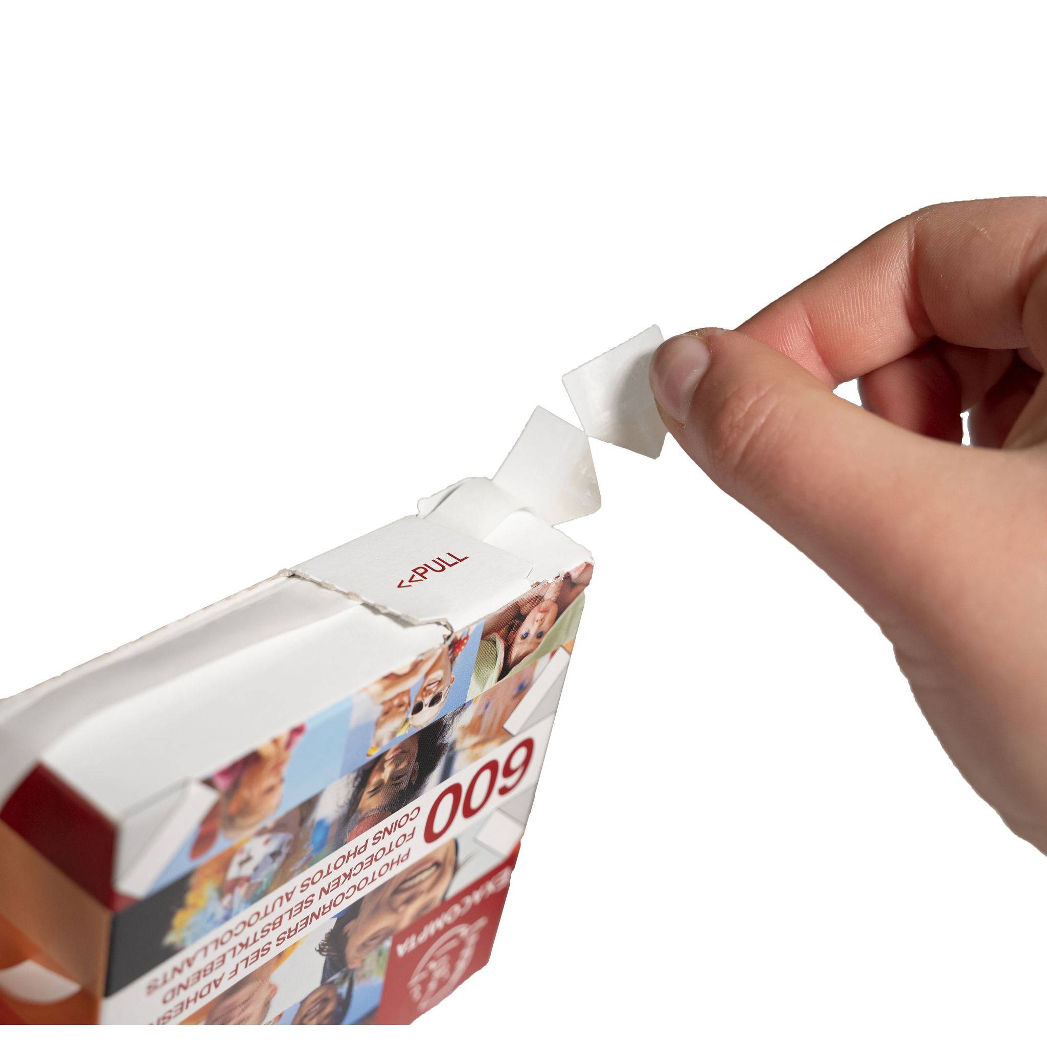 Exacompta 10x Packung mit 600 selbstklebenden Fotoecken - Kristall - 12990E