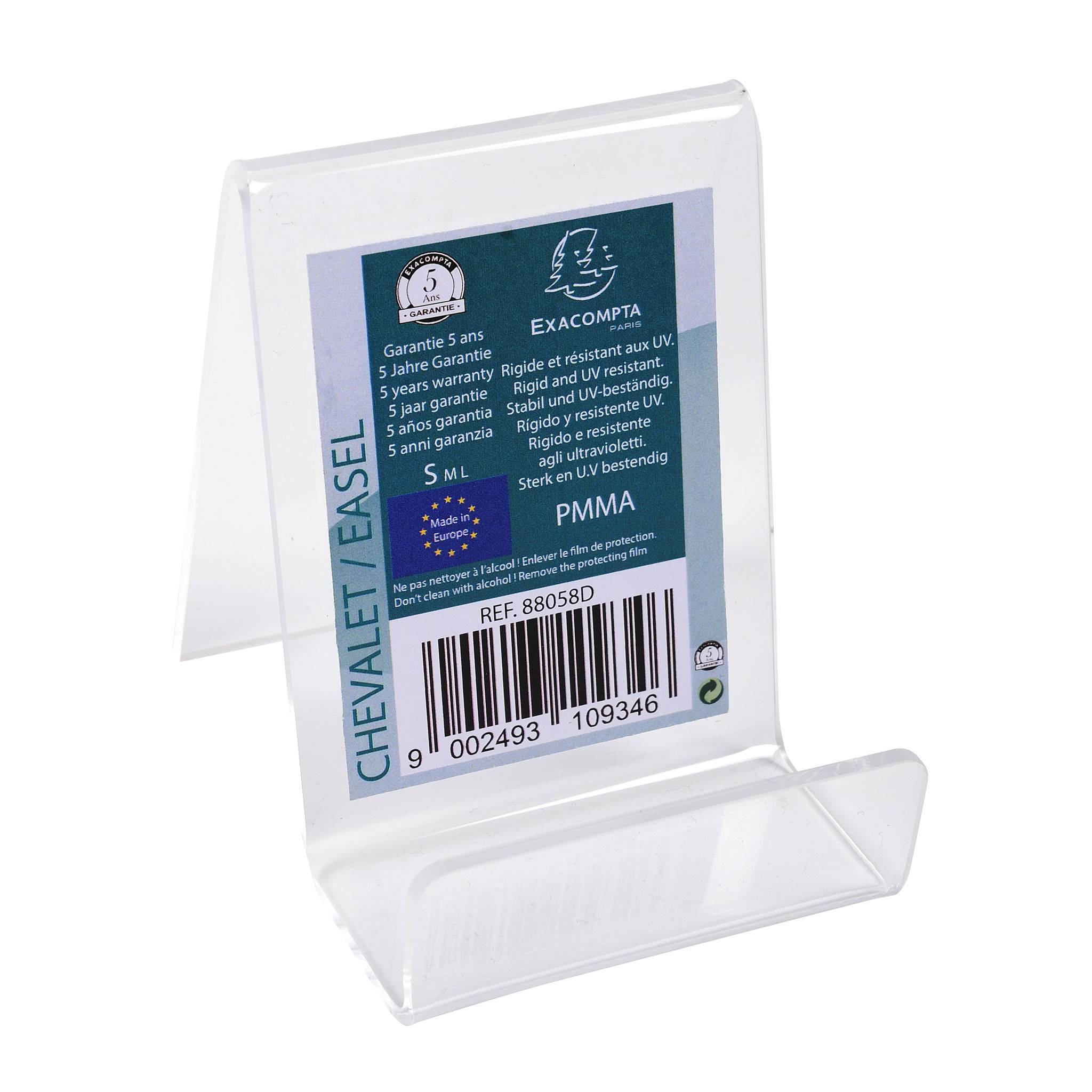 Exacompta 30x Tischaufsteller für A8, PMMA, Exacryl - Kristall - 88058D