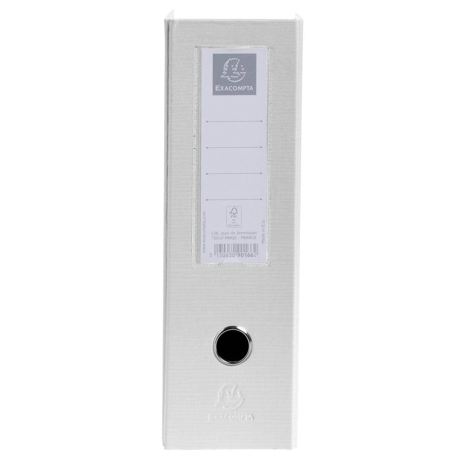 Exacompta 10x Stehsammler PP, Rückenbreite 100mm, 23x31cm für A4 - Weiß - 90166E