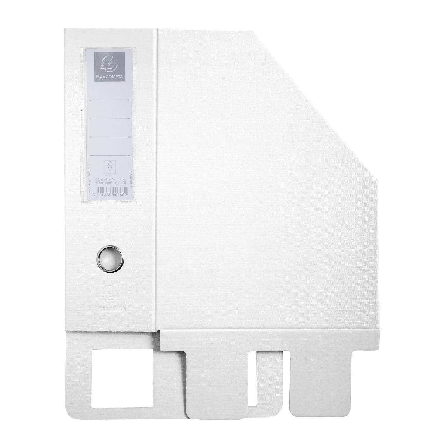 Exacompta 10x Stehsammler PP, Rückenbreite 100mm, 23x31cm für A4 - Weiß - 90166E