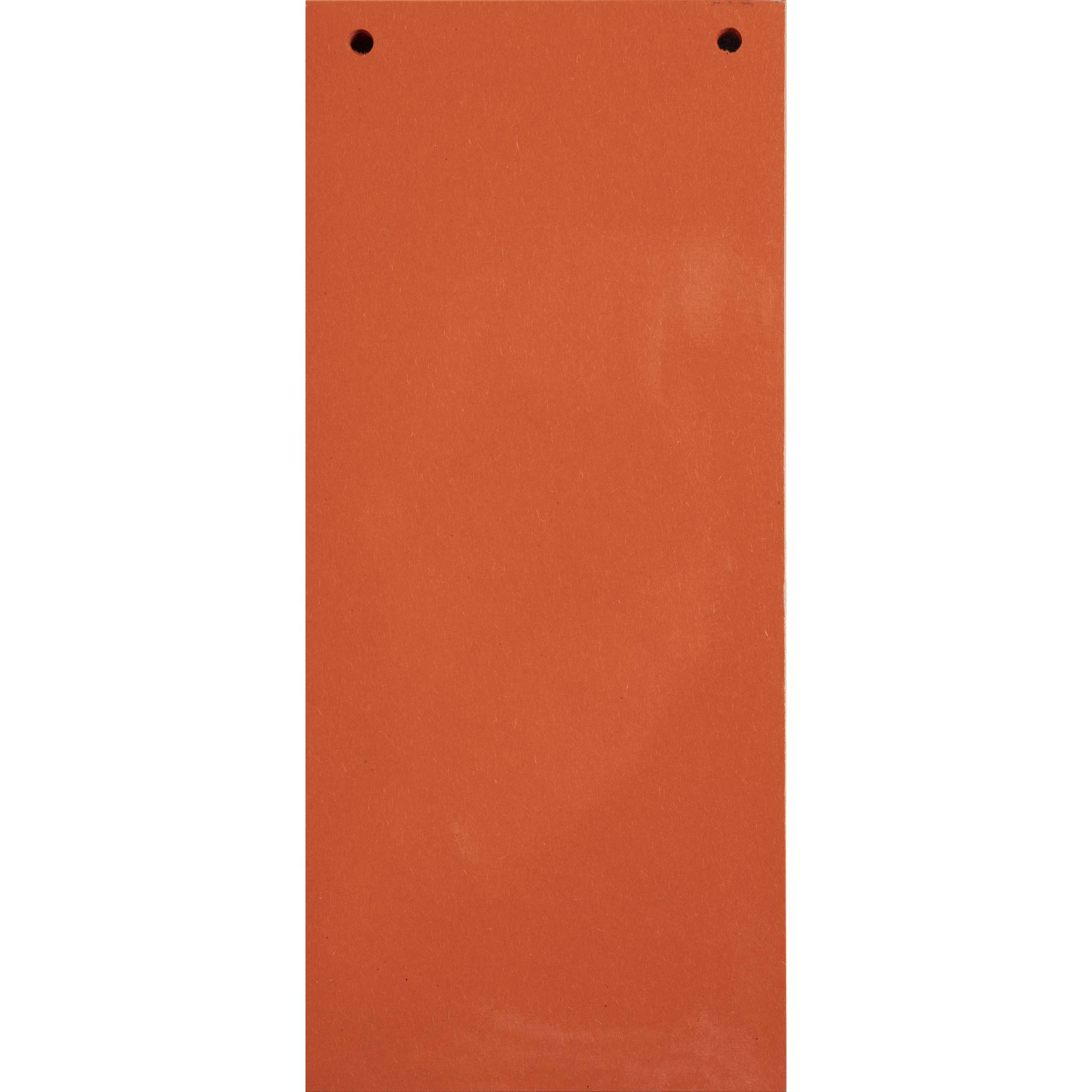 Exacompta 12x 100 Trennstreifen 2-fach gelocht RC Kart 105x240mm Orange 13465B