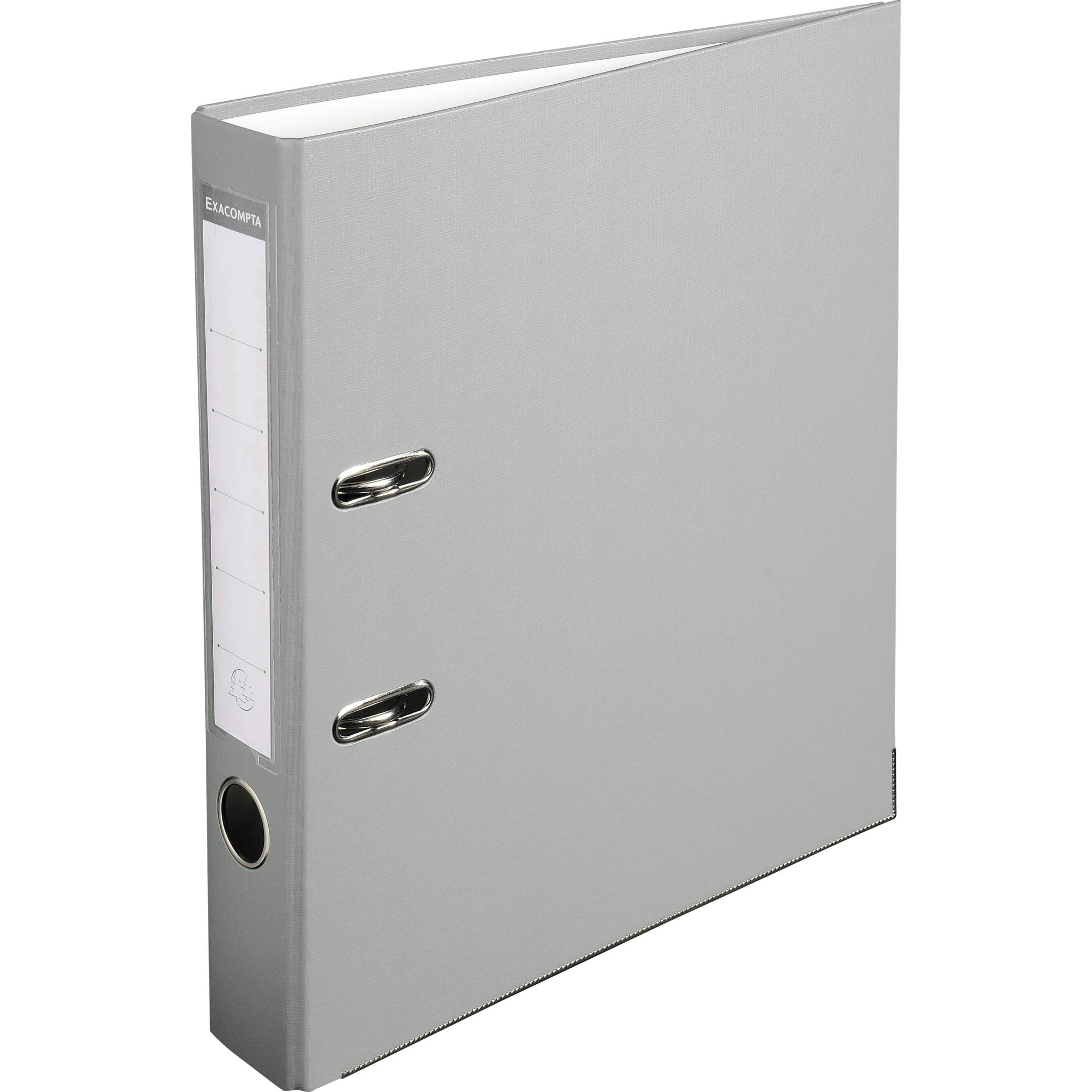 Exacompta 20x Ordner PP, + 2 Ringen, Rücken 50mm, 32x29cm A4, Grau, 915416B