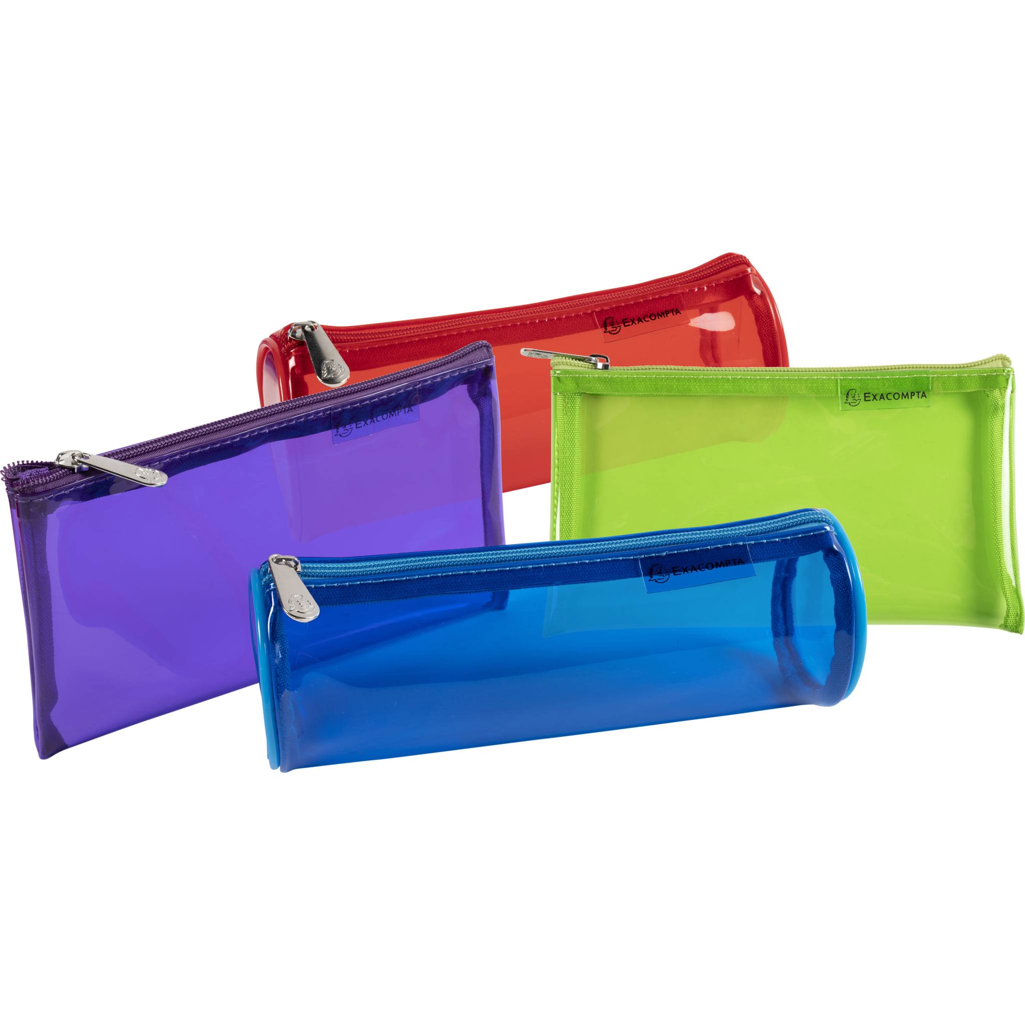 Exacompta 20x Schlampermäppchen in 2 verschiedenen Formen 4 sortiert 52670E