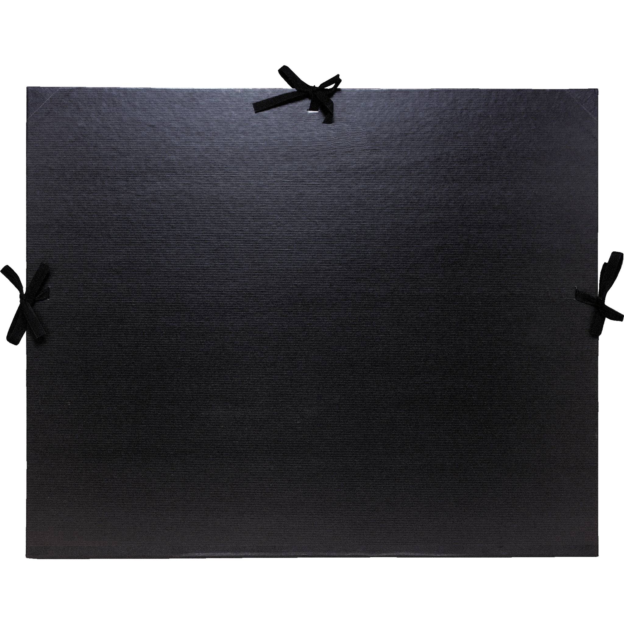 Exacompta 5x Zeichenmappe + Schleifchen A3 Kraft schwarz 32x45cm Schwarz 25738E