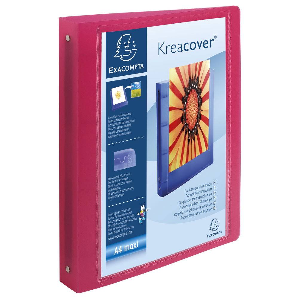 Exacompta 15x Ringbuch PP 700µ 4 Ringe 30mm Rücken 40mm A4 Maxi sortiert 51769E