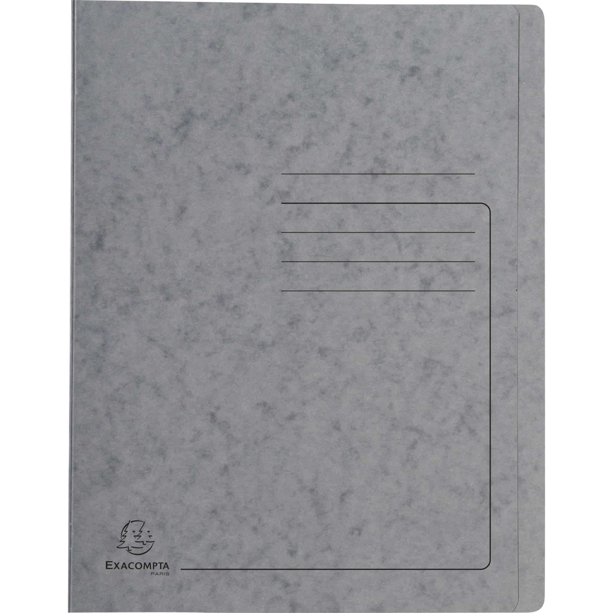 Exacompta 25x Schnellhefter aus Colorspan 355g/m2, A4 - Grau - 39989E