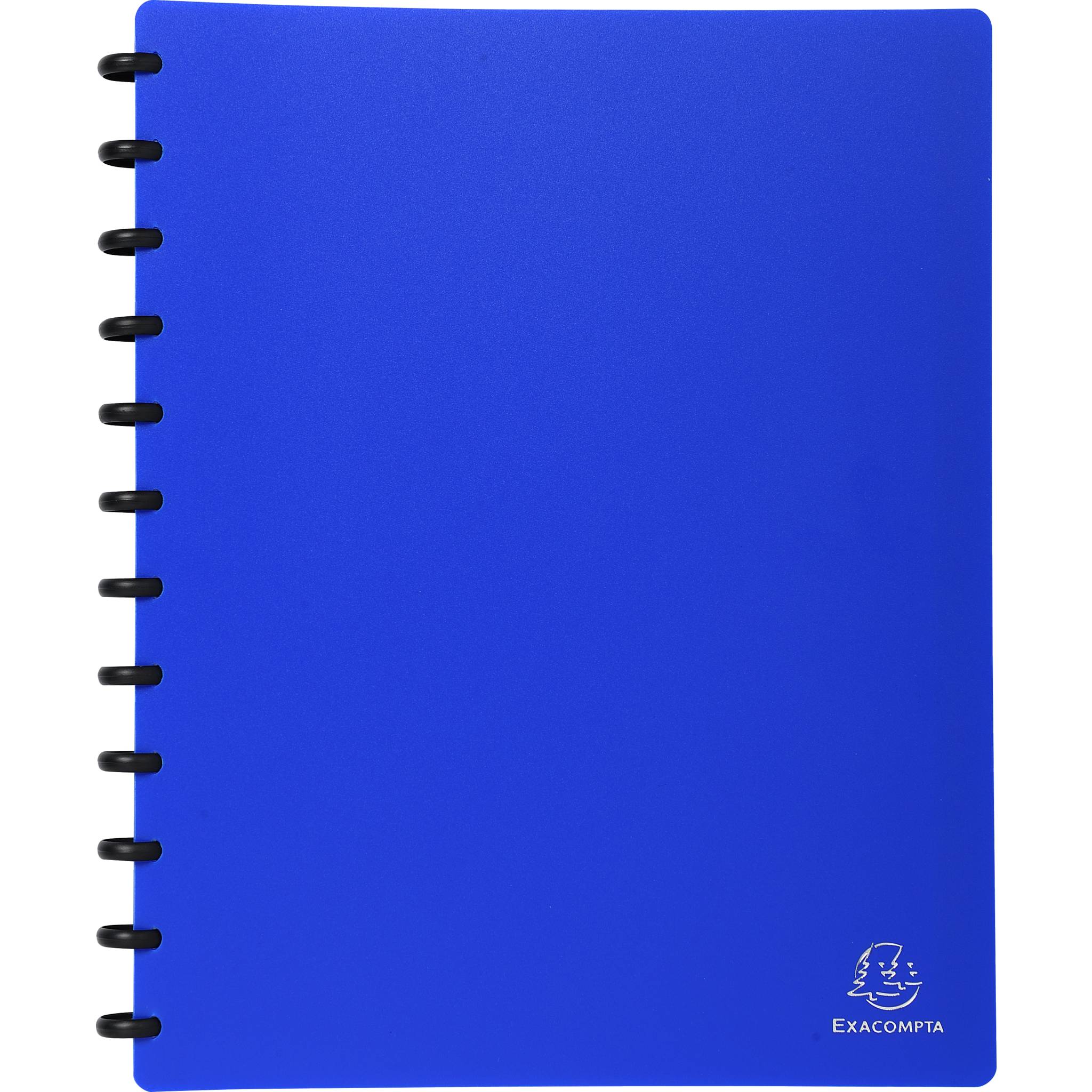 Exacompta 4x Sichtmappe aus PP 800µ, 30 herausnehmbare Hüllen, A4, Blau, 86362E