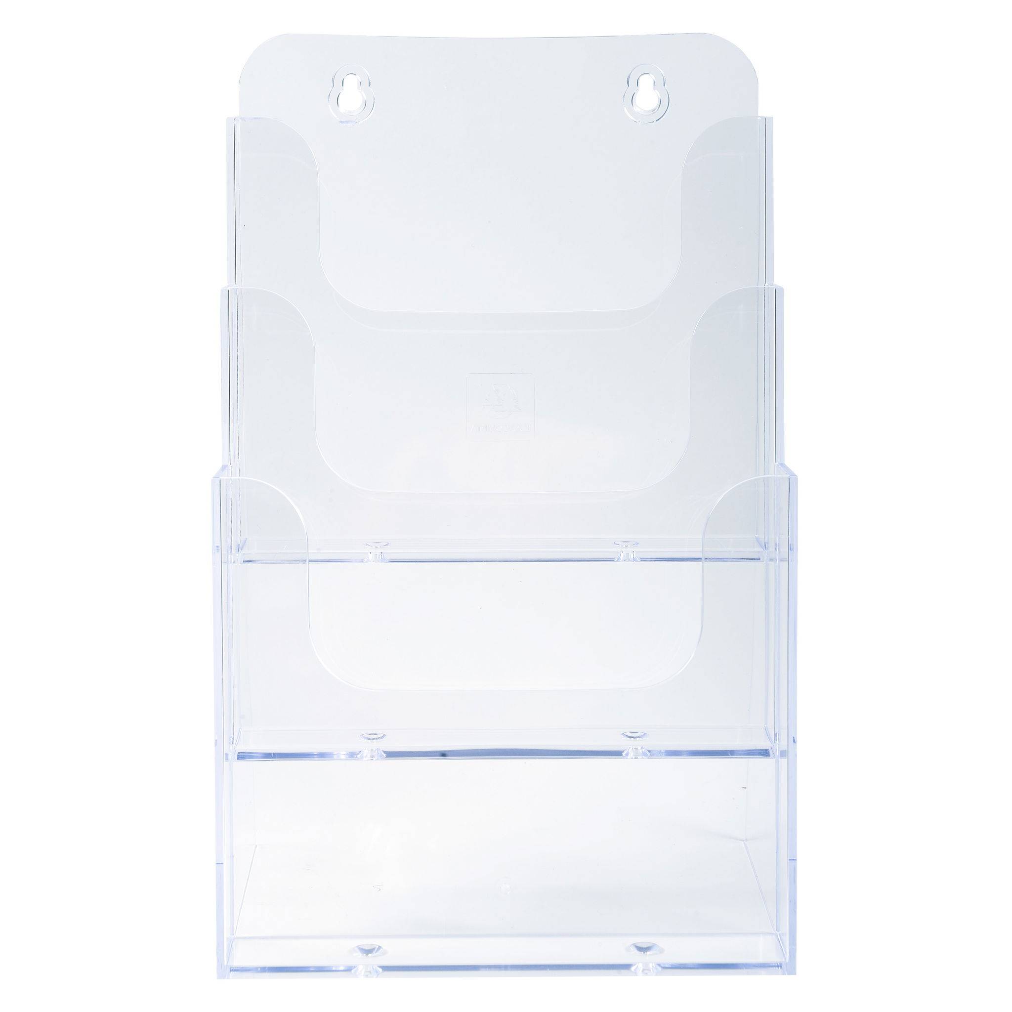 Exacompta 4x Tischprospekthalter mit 3 Fächern A5, Exacryl - Kristall - 75158D