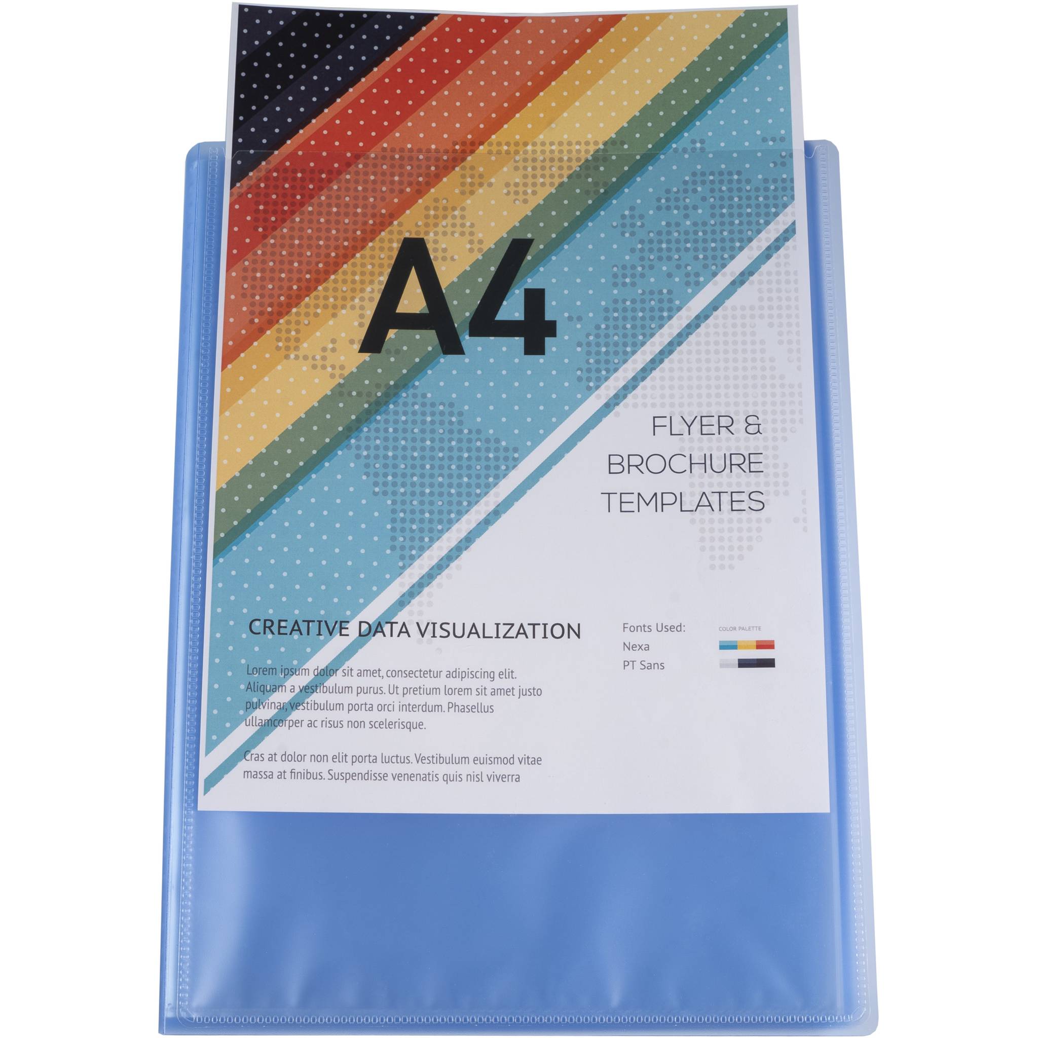 Exacompta 10x Sichtmappe PP 500µ + 40 Hüllen Kreacover , A4, sortiert, 5749E