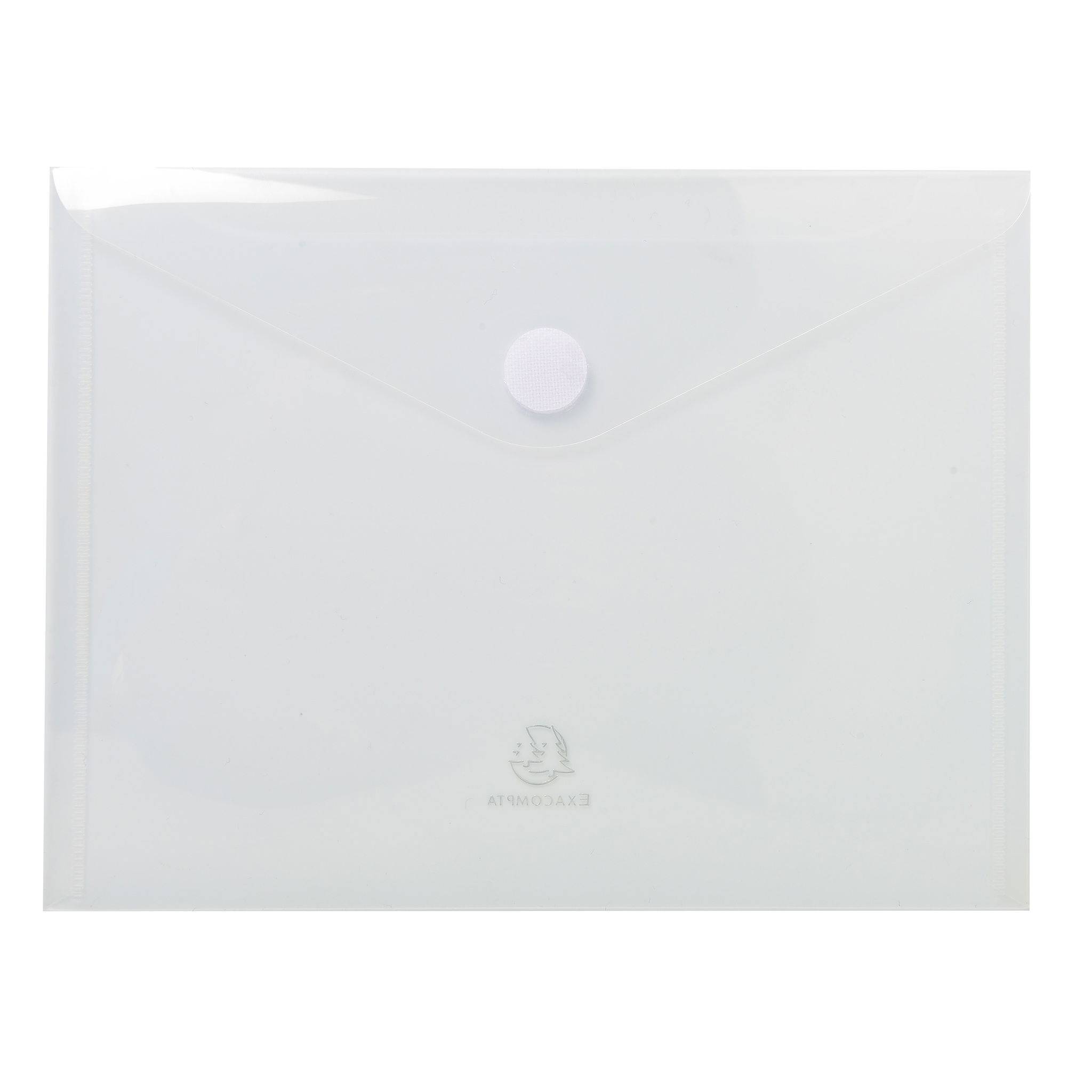 Exacompta 10x 5 Prospekthüllen Klettverschluss PP 200µ 24x18 cm sortiert 56720E