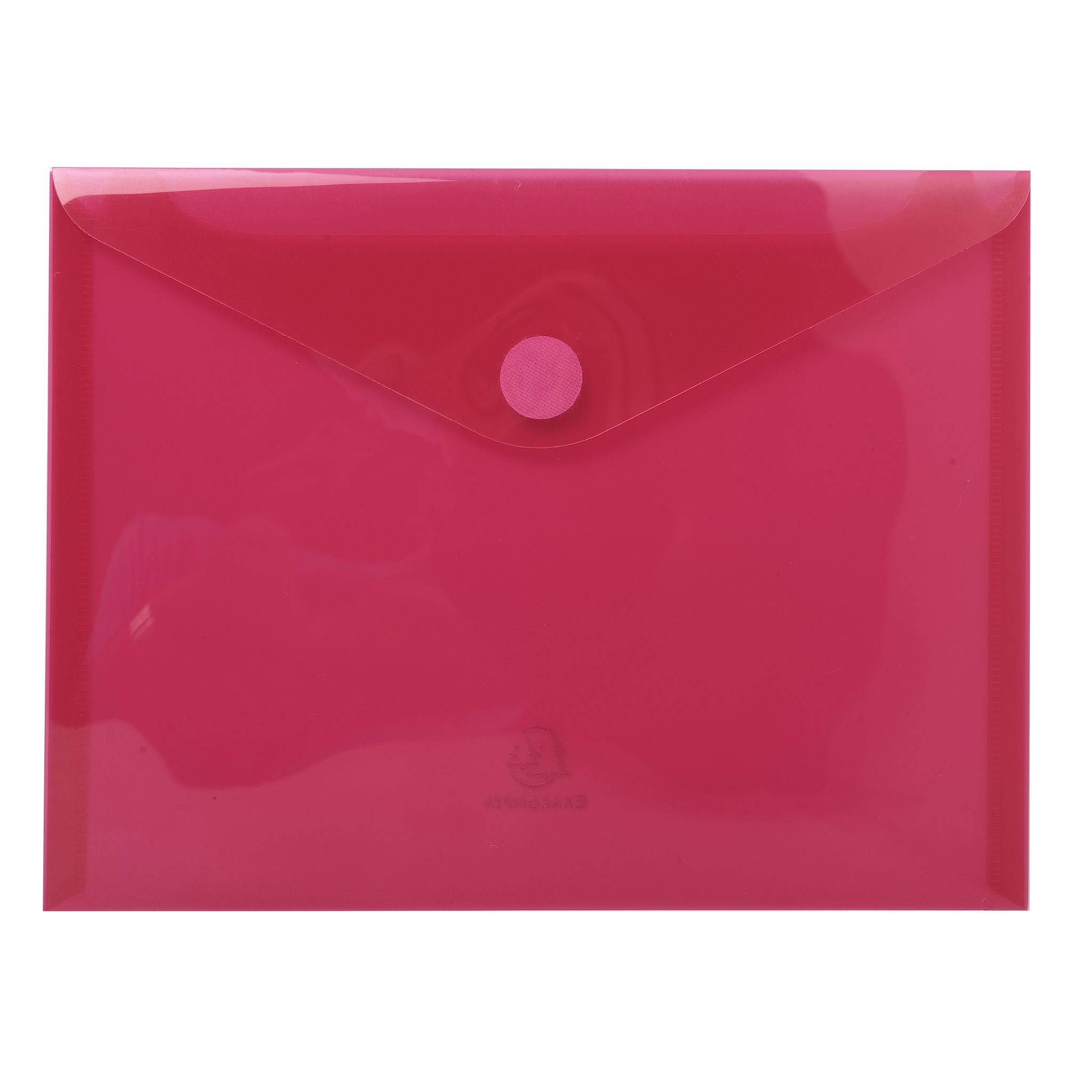 Exacompta 10x 5 Prospekthüllen Klettverschluss PP 200µ 24x18 cm sortiert 56720E