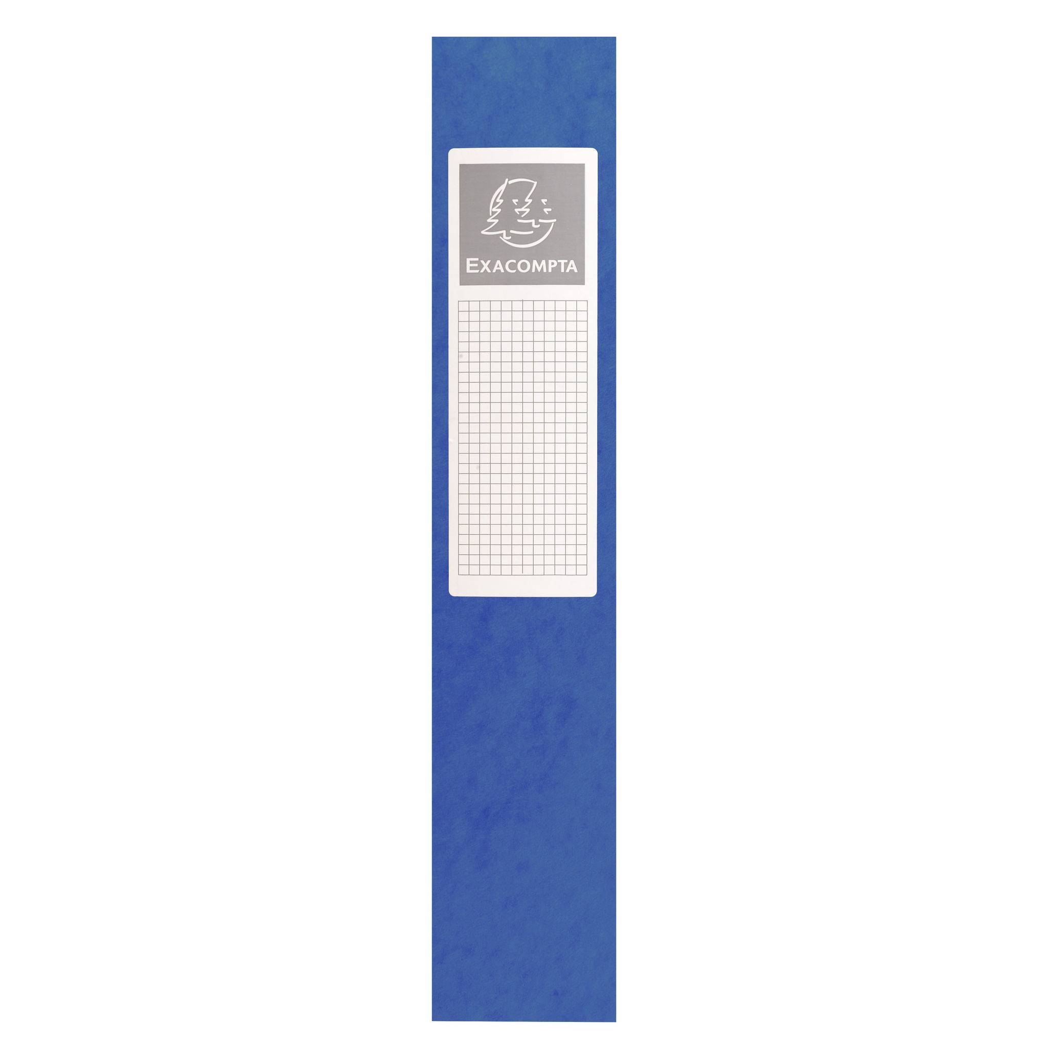 Exacompta 8x Archivbox Karton, 600g, Rücken 60mm + Etikett, A4, Blau, 50602E