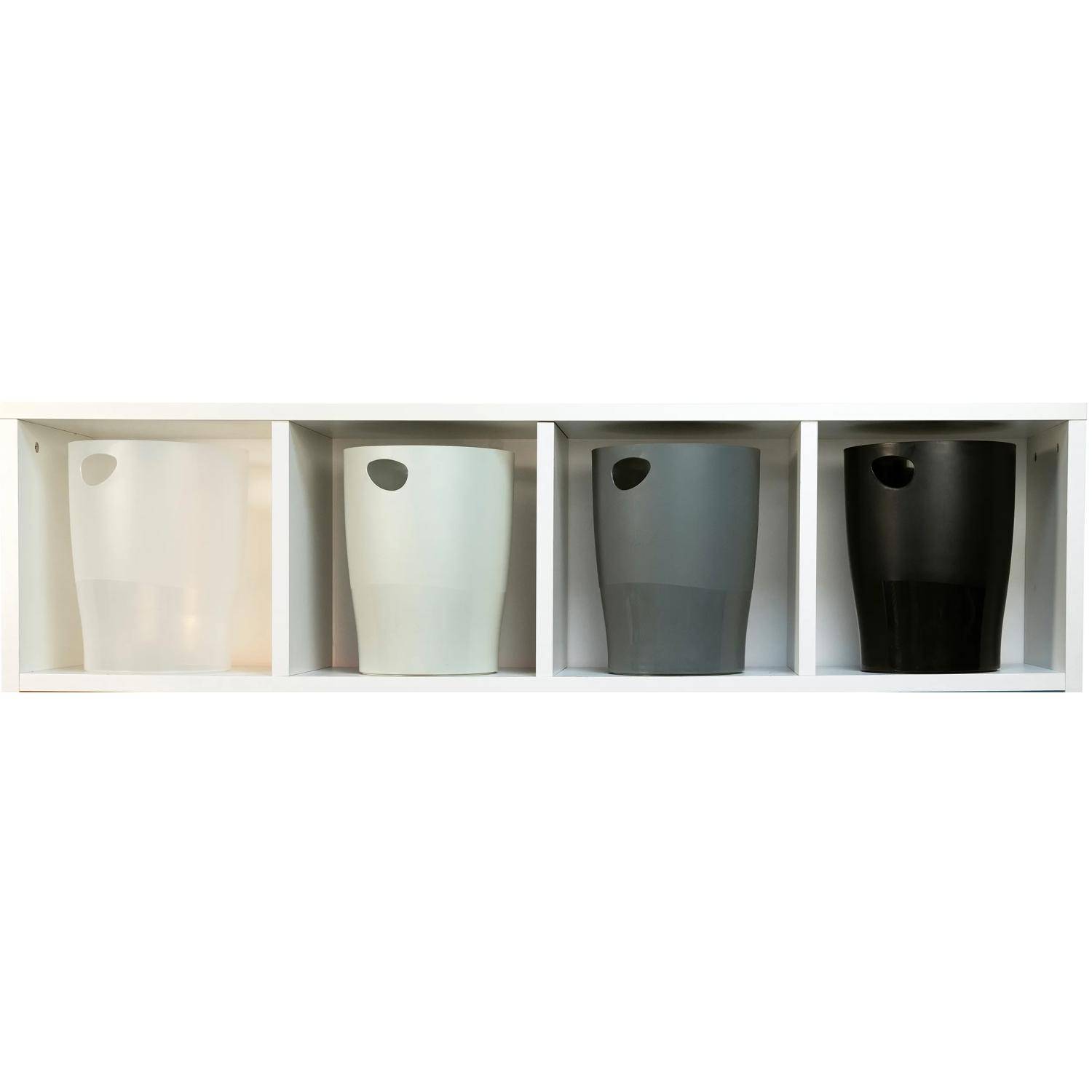 Exacompta 8x Papierkorb ECOBIN, 15 Liter, Office - Weiß - 45313D