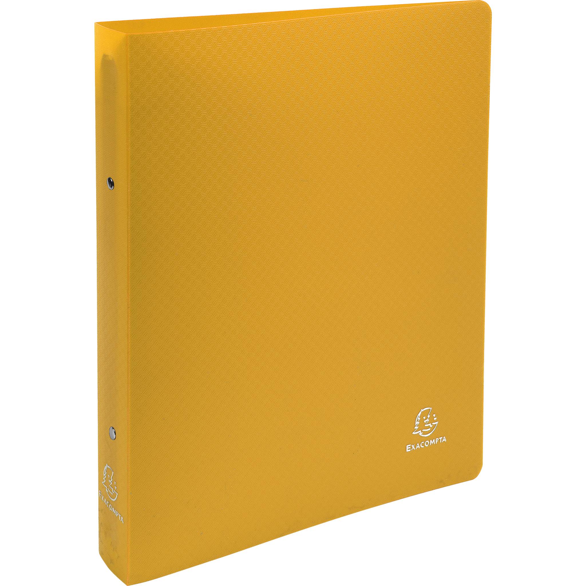Exacompta 15x Ringbuch PP 700µ 2Ring 30mm Rücken 40mm A4 Überbreite Gelb 54696E