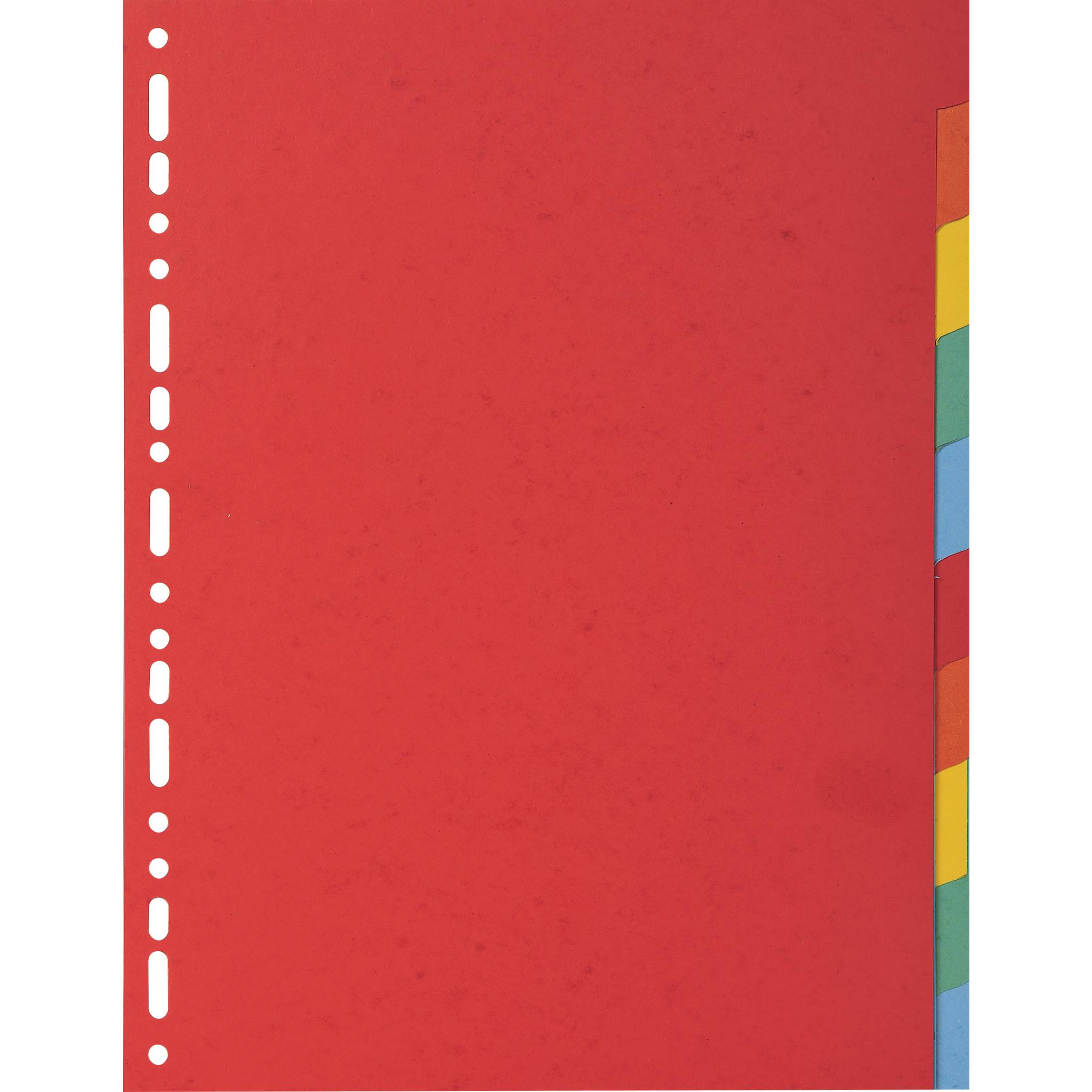 Exacompta 25x Register aus RC Kart.220g, 10 Taben, für Format DIN A6 - 2010E