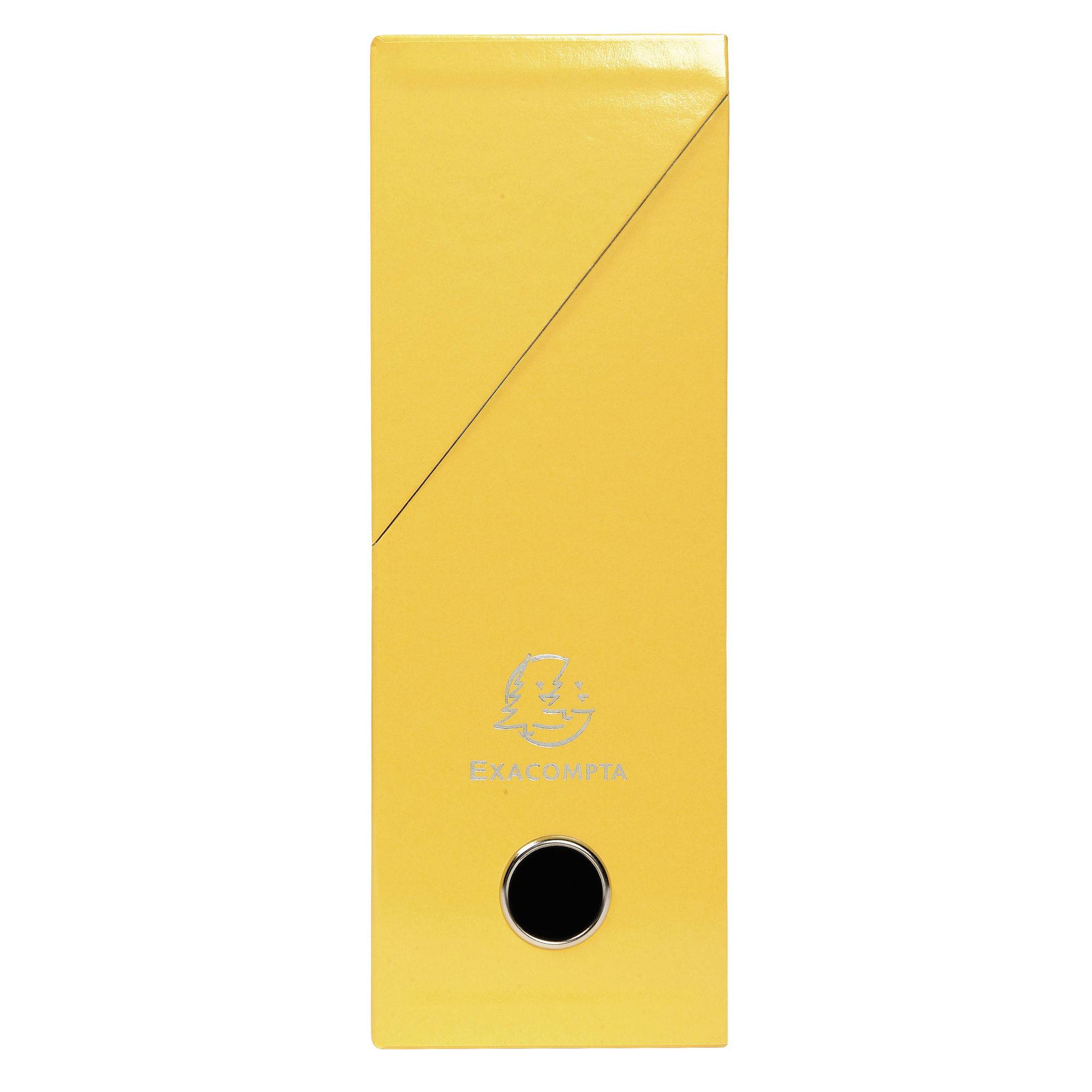 Exacompta 5x Transferbox Karton, Rücken 90mm, 25,5x34x9 cm A4, , Gelb, 89928E
