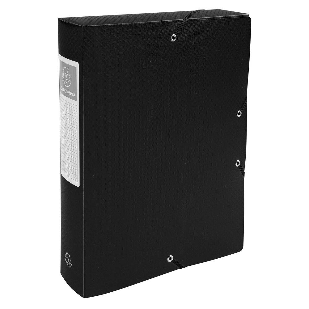 Exacompta 8x Archivbox PP 700µ blickdicht, Rücken 60mm, A4, sortiert, 5980E