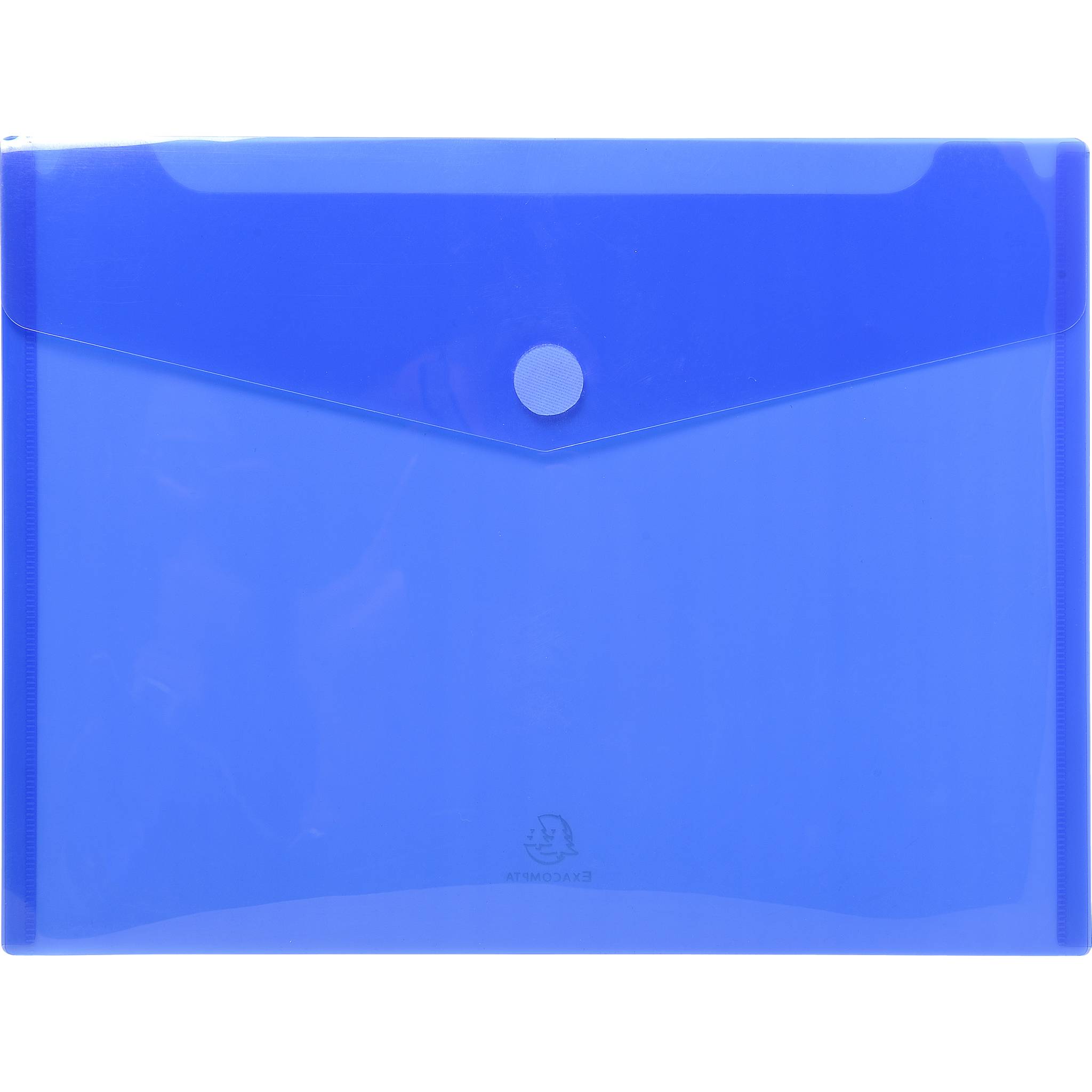 Exacompta 10x Packung 5 Prospekttaschen aus PP, A4 - Blau - 56422E