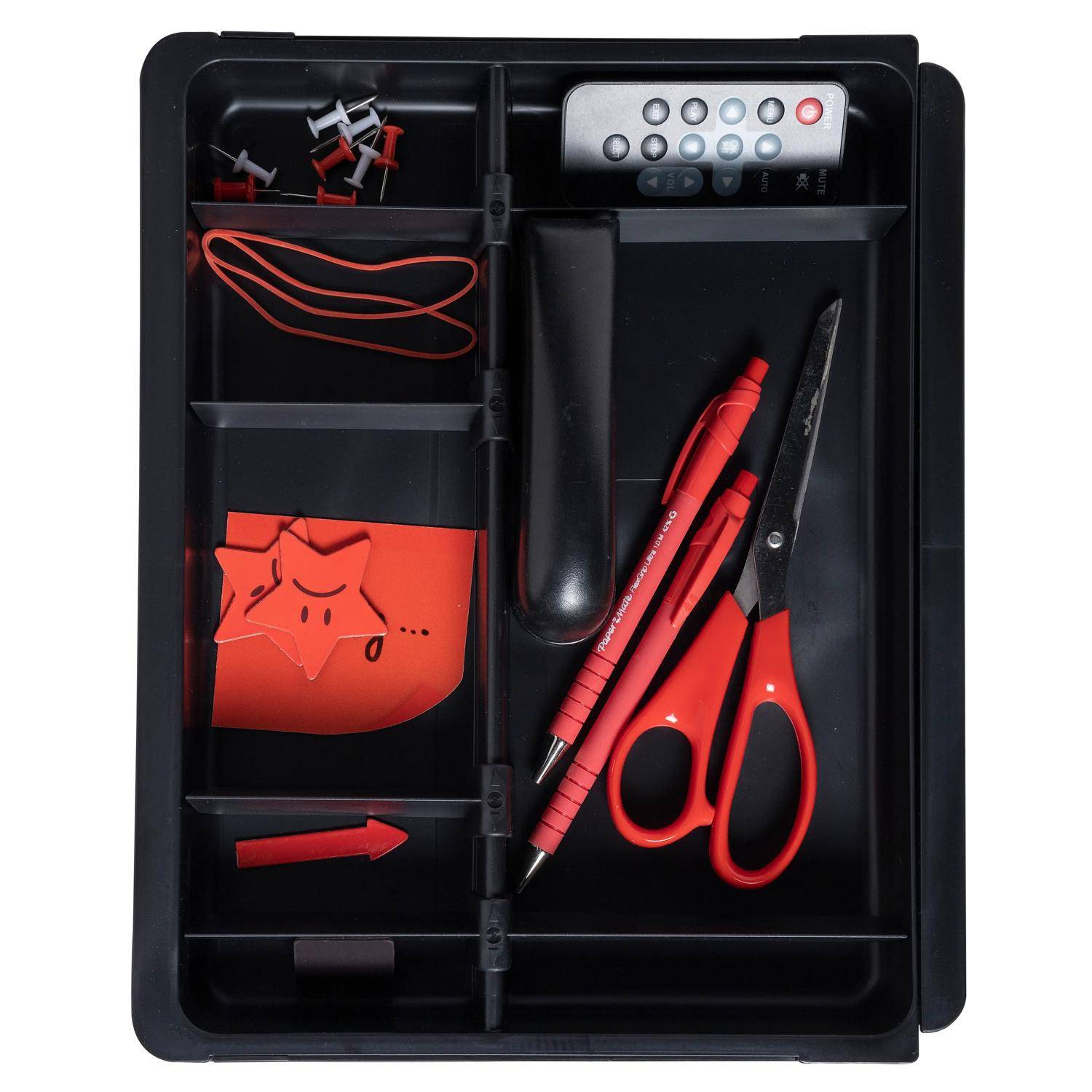 Exacompta 6x Schubladeneinsatz DRAWINSERT - Schwarz - 316014D