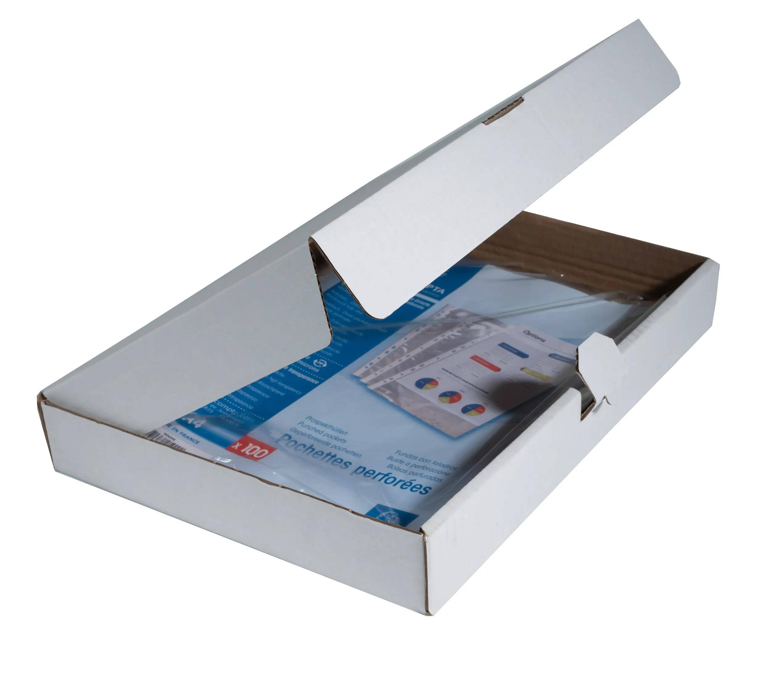 Exacompta 10x Pack 10 Prospekthüllen A4, glattem PP 60µ, Kristall, 5010E