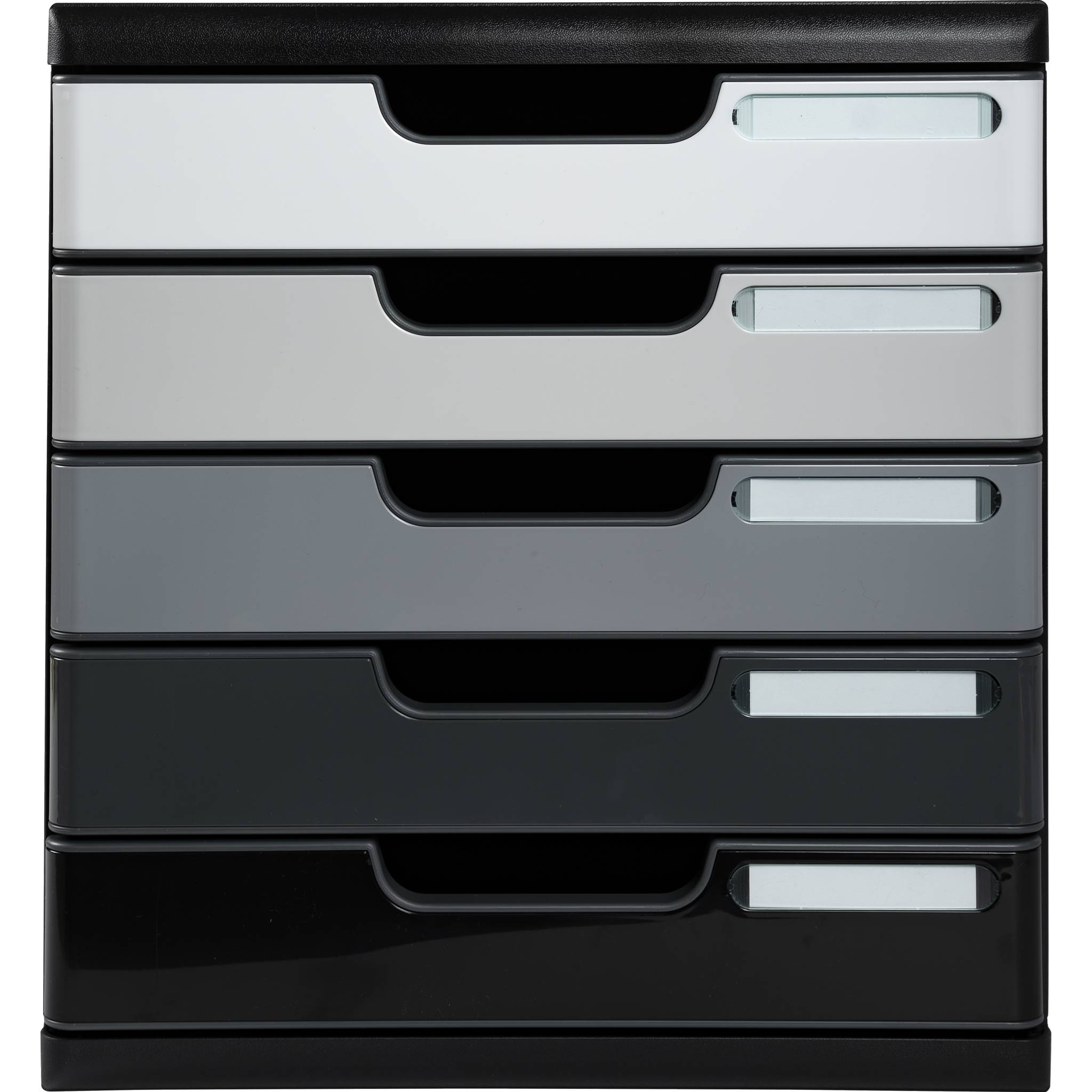 Exacompta Schubladenbox MODULO A4, 5 geschlossene Schubladen - Grau - 301794D