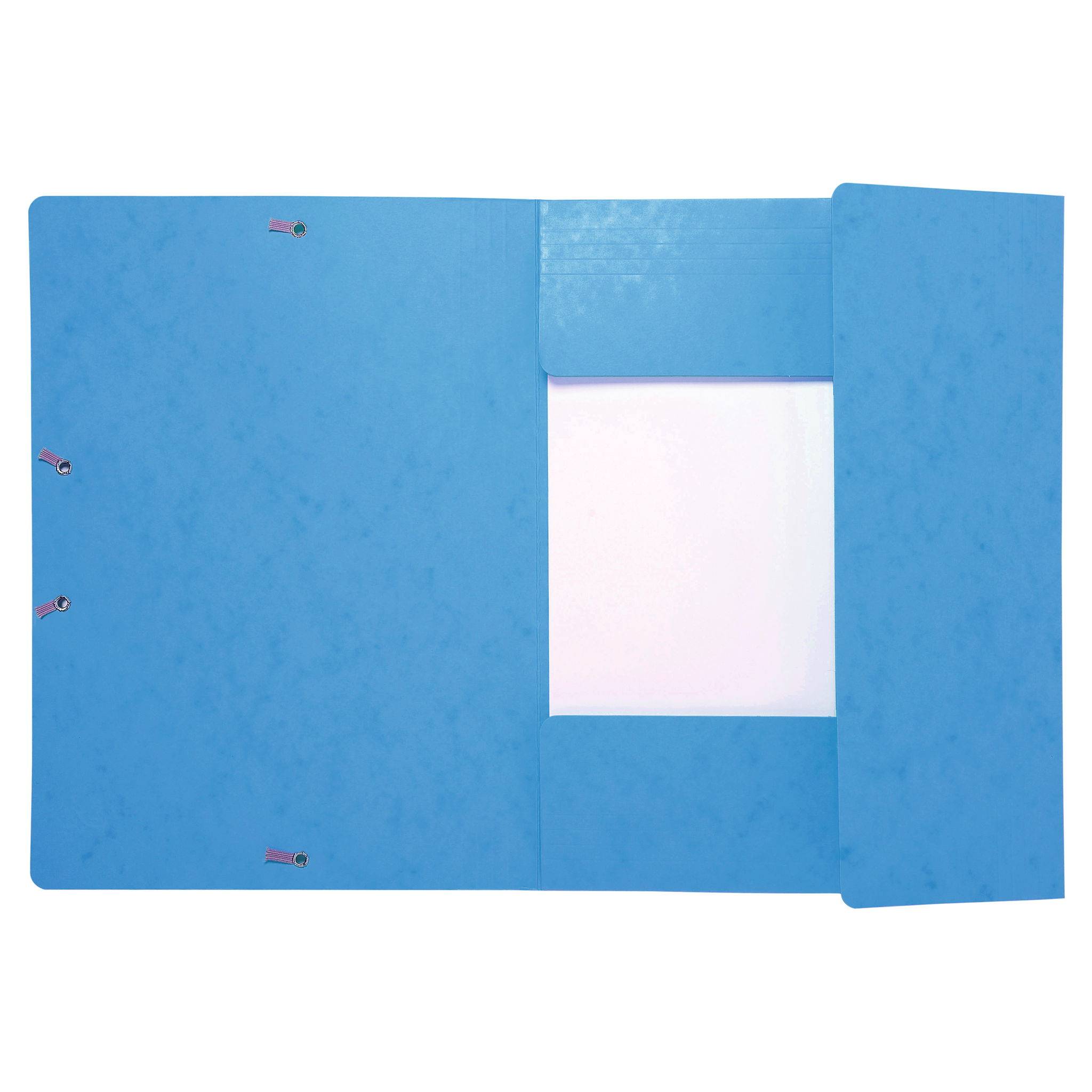 Exacompta 25x Sammelmappe + Gummizug 3 Klappen Karton 425g A4 MAXI Türkis 17112H