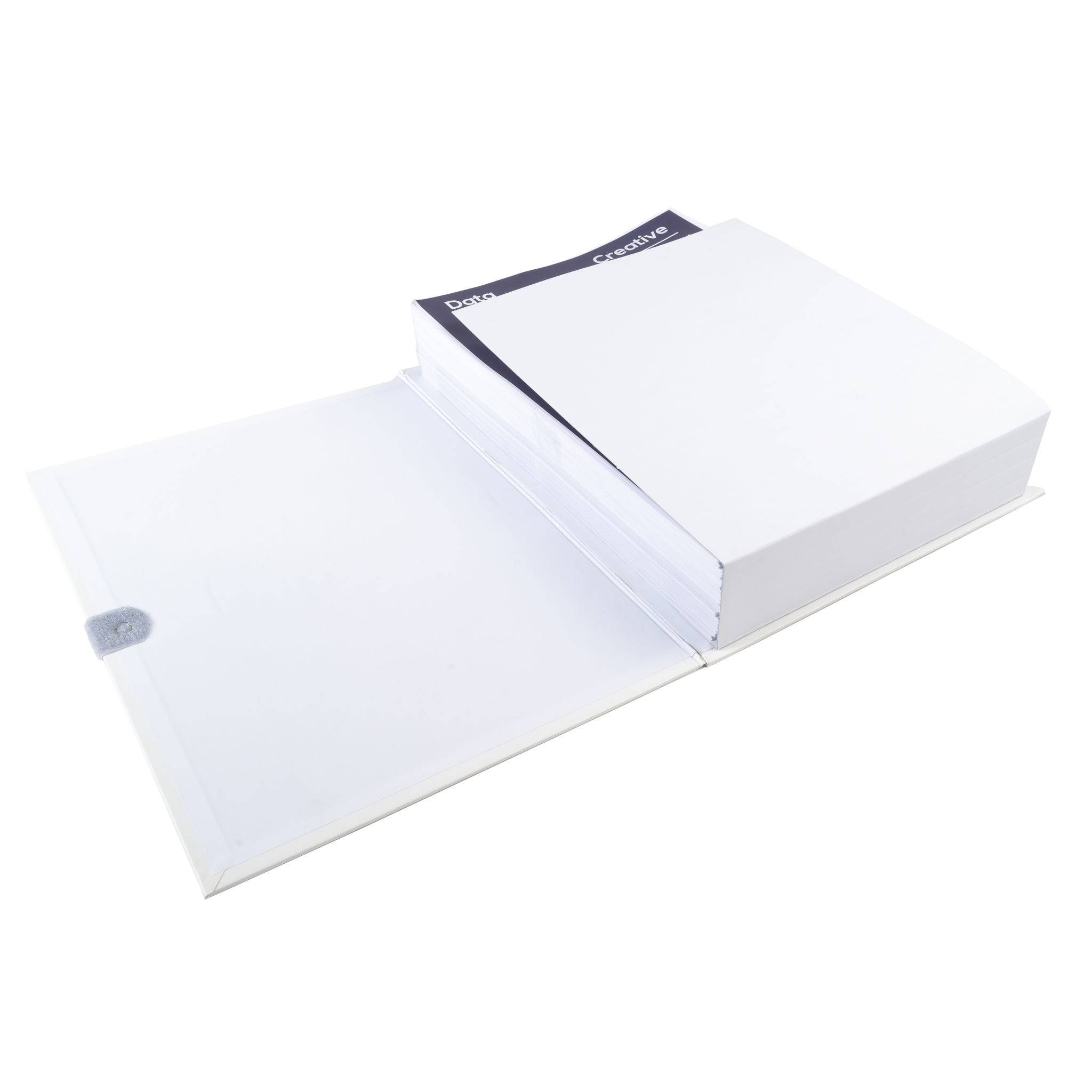 Exacompta 10x Dokumentenmappe dehnbar 1 Klappe Balacronbezug A4 Weiß 631E