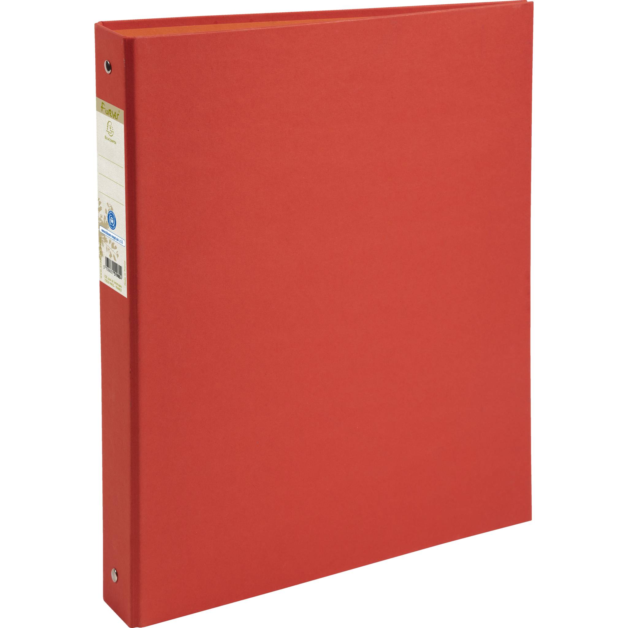 Exacompta 10x Ringbuch RC Kart.18mm 4Ring 30mm Rücken 40mm A4 - Rot 51985E