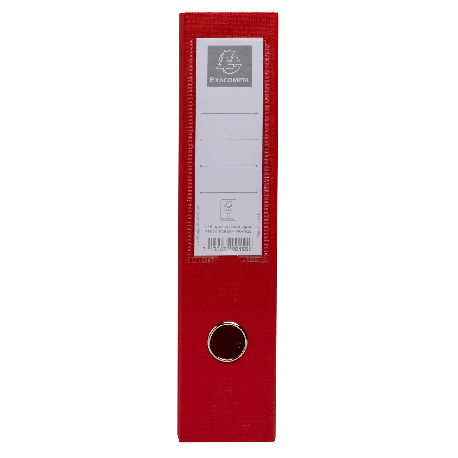 Exacompta 10x Stehsammler PP, Rückenbreite 70mm, 23x31cm für A4 - Rot - 90155E