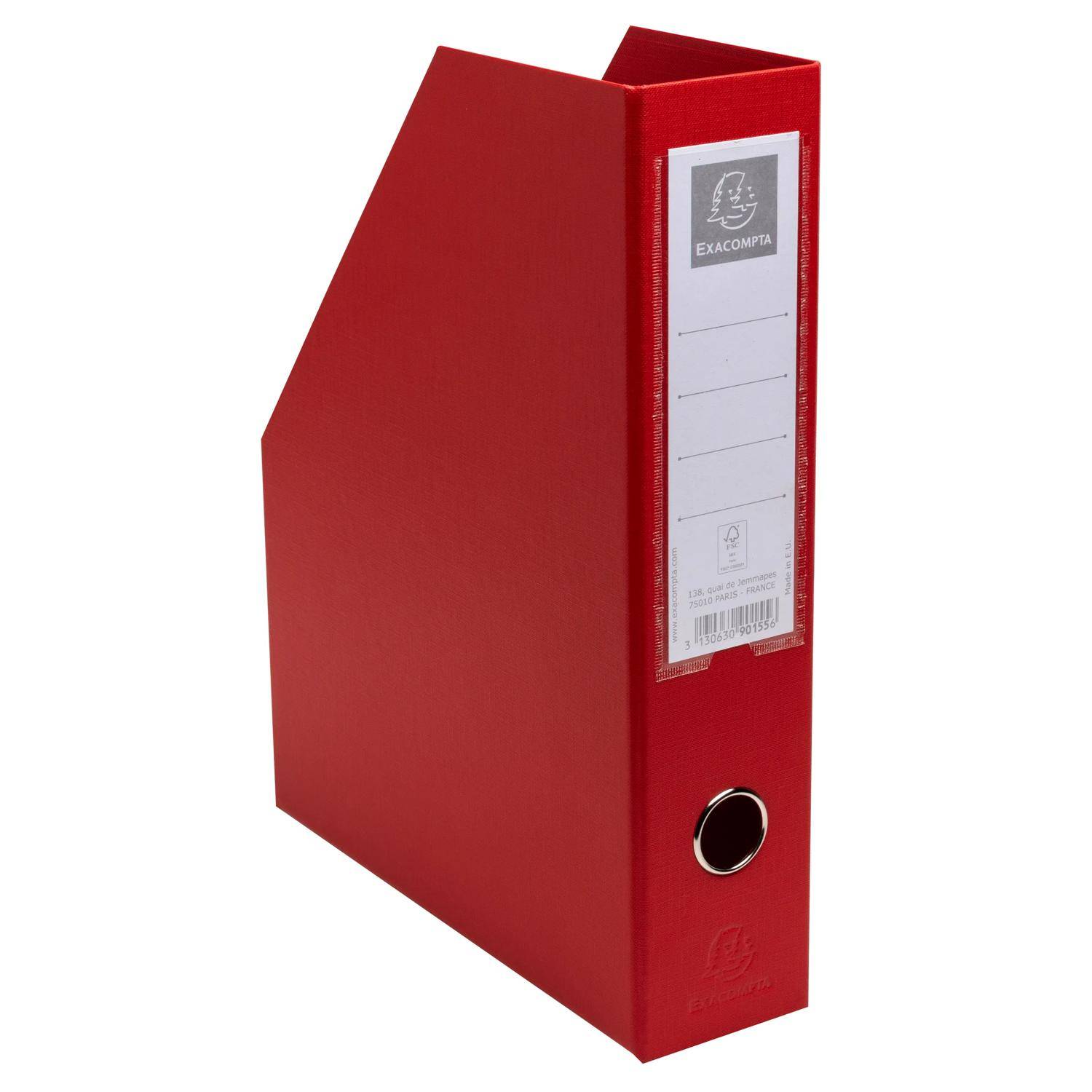 Exacompta 10x Stehsammler PP, Rückenbreite 70mm, 23x31cm für A4 - Rot - 90155E