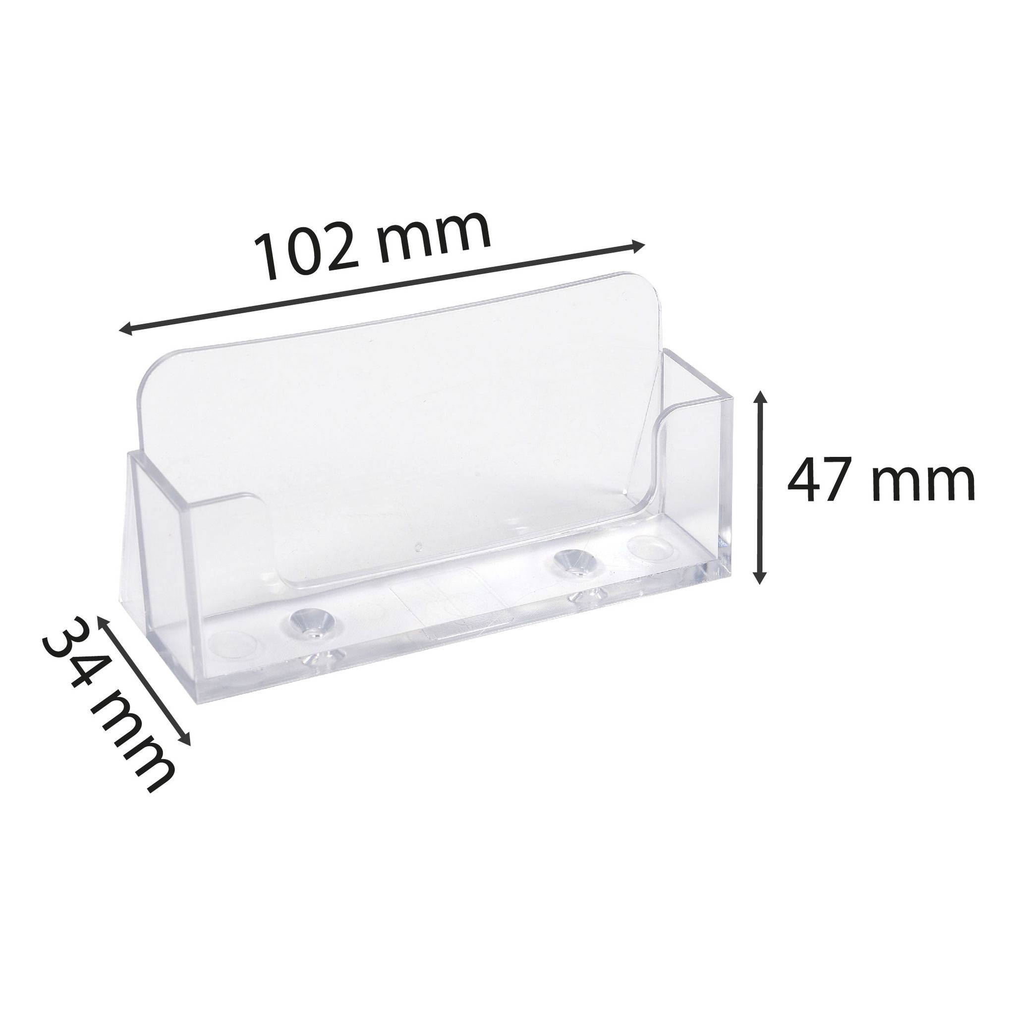 Exacompta 16x Visitenkartenhalter, 1 Fach, Exacryl - Kristall - 71058D