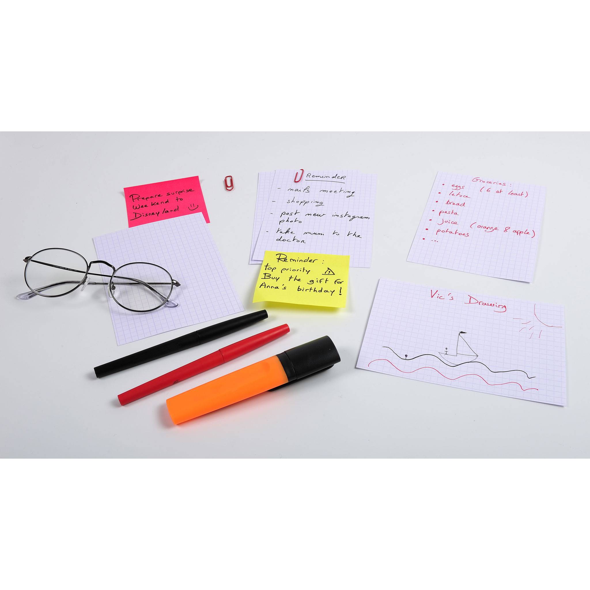 Exacompta 10x Karteikarten A6 kariert, Faltschachtel mit 100 Stück, Weiß, 13209E