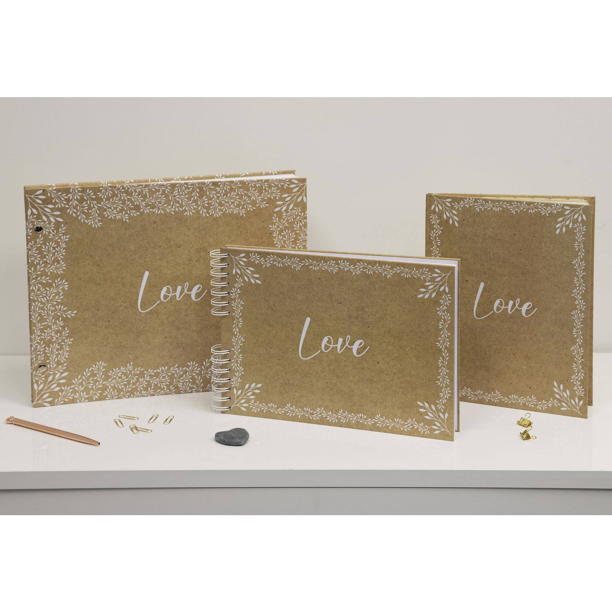 Exacompta Schraubenalbum 40 Seiten weiß, Format 37x29cm, KRAFT, Motiv, 60234E