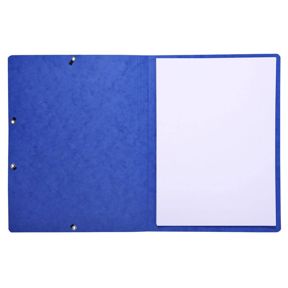 Exacompta 50x Eckspannmappe + Gummizug ohne Klappen, Karton, A4, Blau, 55412E