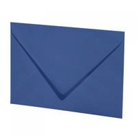 Blauer Umschlagsymbol, geschlossen und im Winkel dargestellt, repräsentiert Post oder Nachrichten.