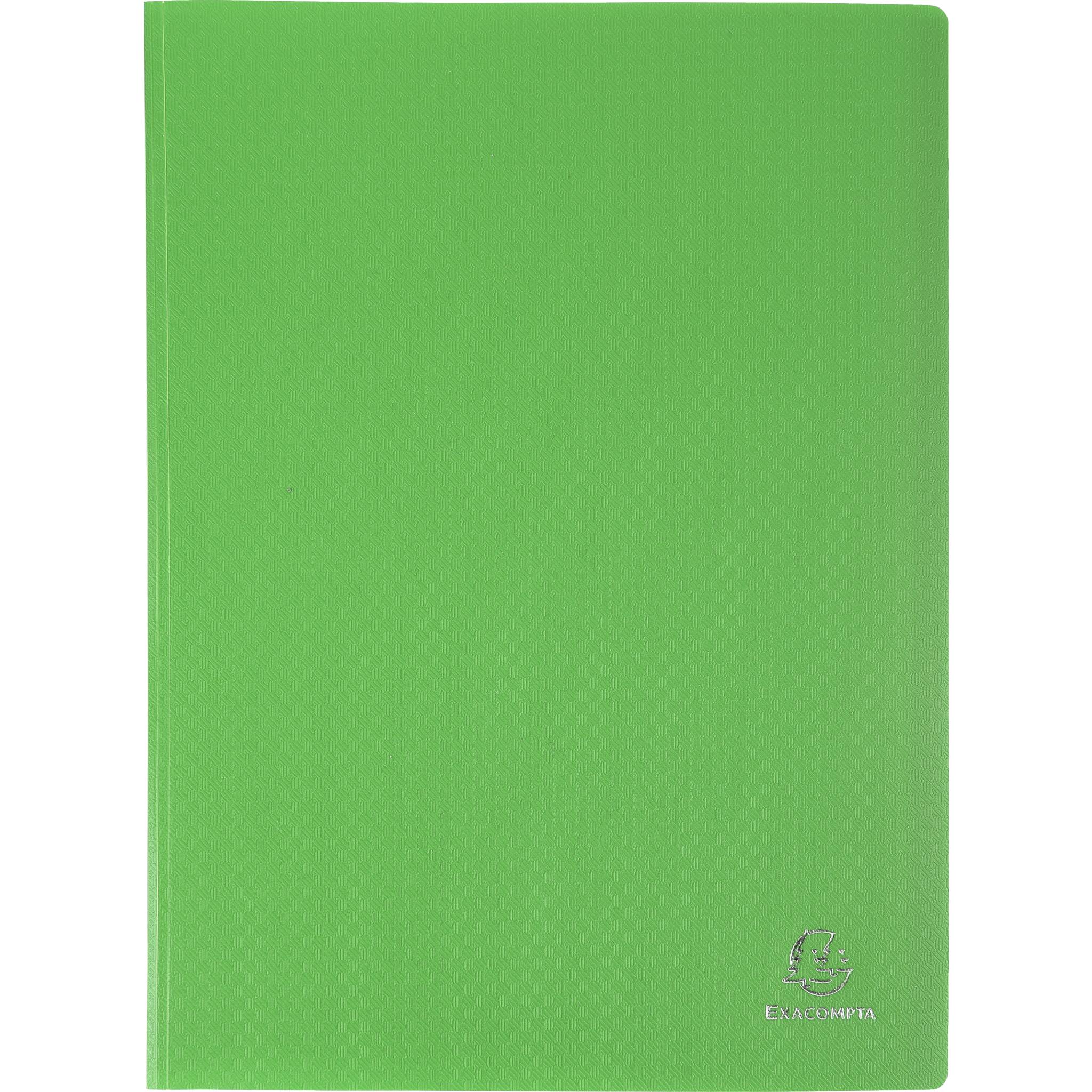 Exacompta 8x Sichtmappe flexiblem PP 500µ 100 Hüllen Kristall A4 Hellgrün 88113E