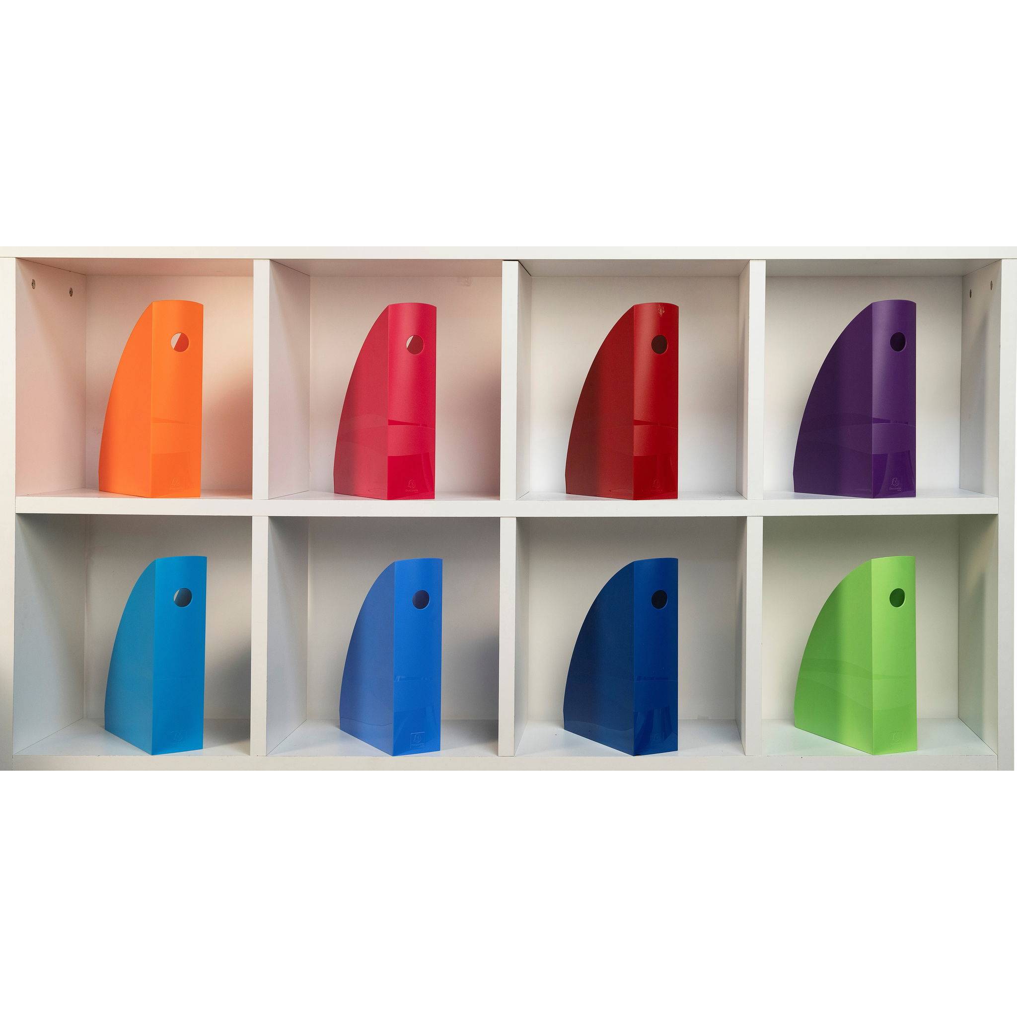 Exacompta 6x Stehsammler MAG-CUBE, Iderama - Himbeerfarben - 18284D