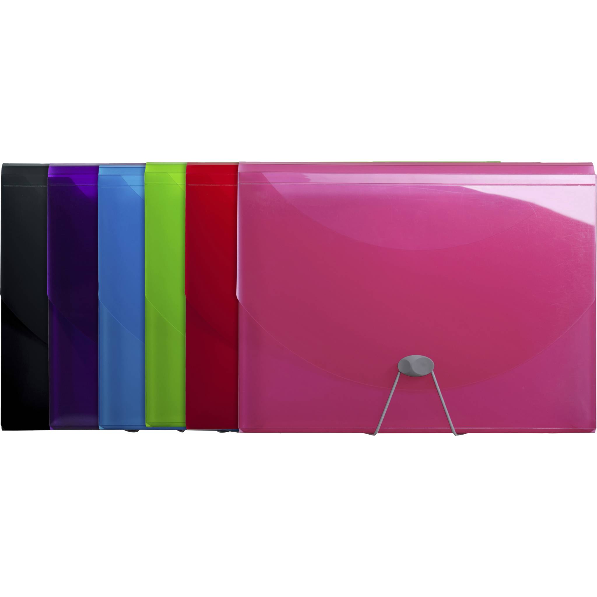 Exacompta 6x Fächermappe aus PP, 13-teilig, für A4 - iderama - sortiert - 58770E