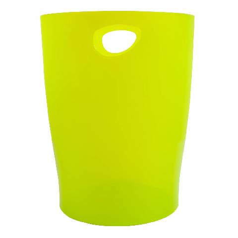 Exacompta 8x Papierkorb Ecobin, 15 Liter, Chromaline - Anisgrün - 45381D