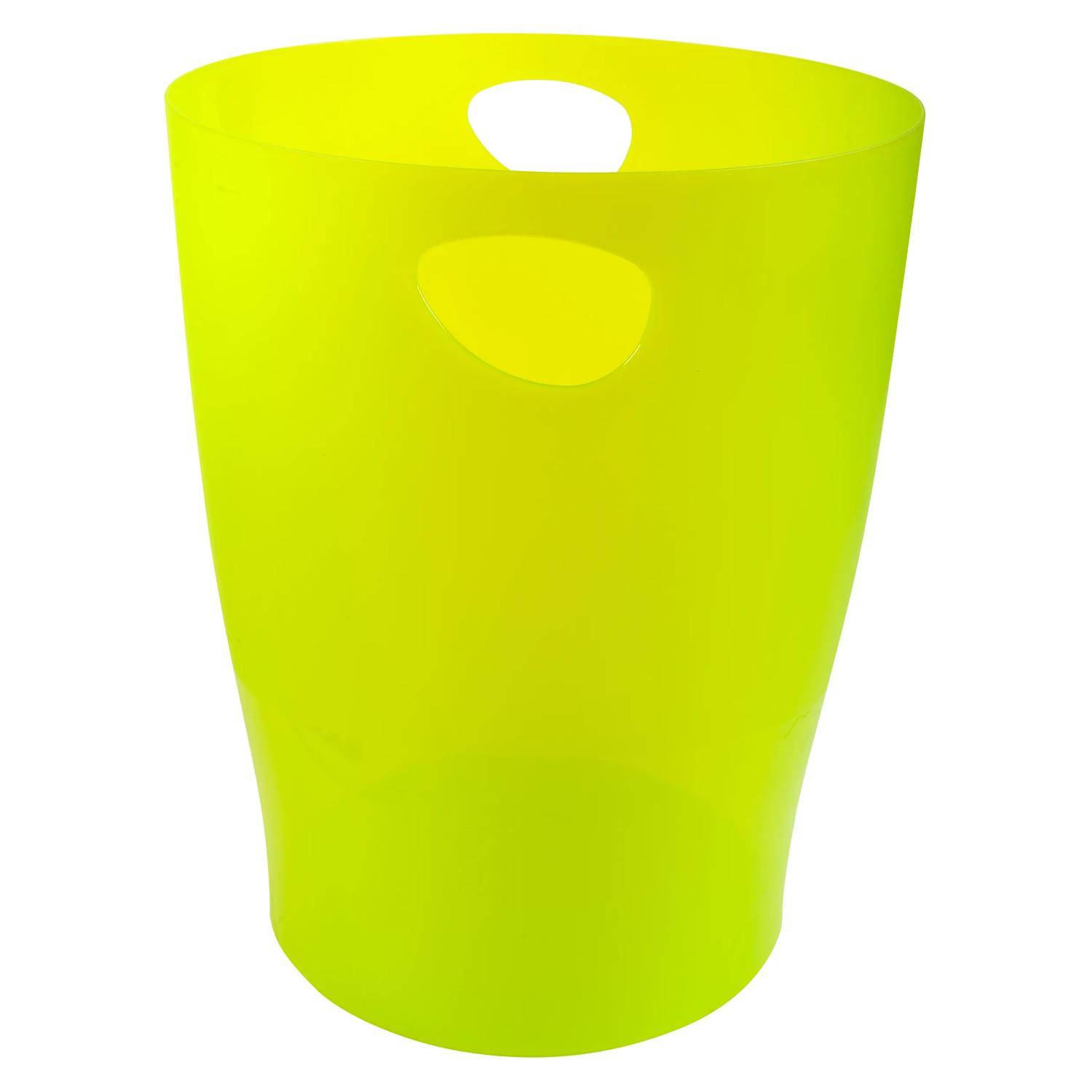 Exacompta 8x Papierkorb Ecobin, 15 Liter, Chromaline - Anisgrün - 45381D