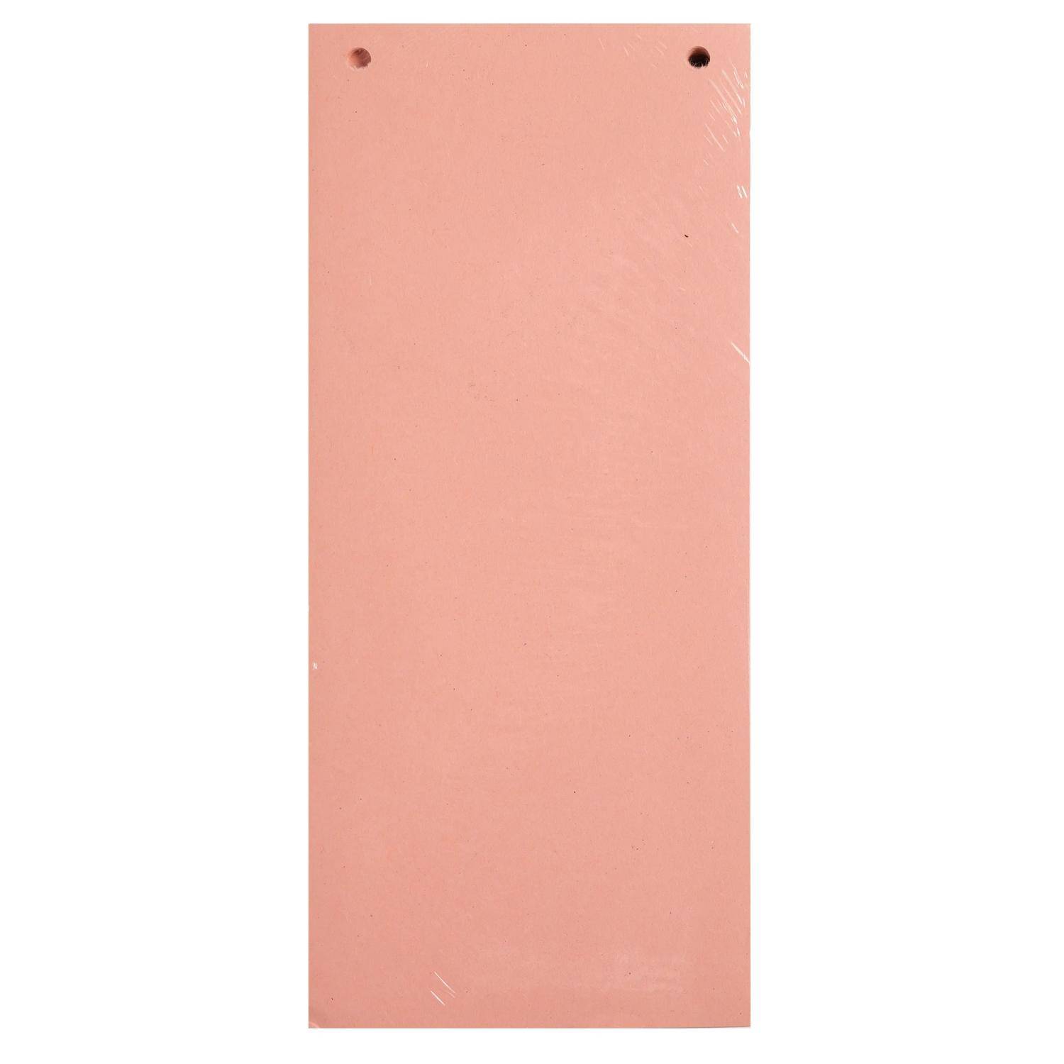 Ein einfaches rosa rechteckiges Brett oder Paneelstück mit zwei kleinen Löchern in der Nähe der oberen Ecken und leichten Oberflächenkratzer.