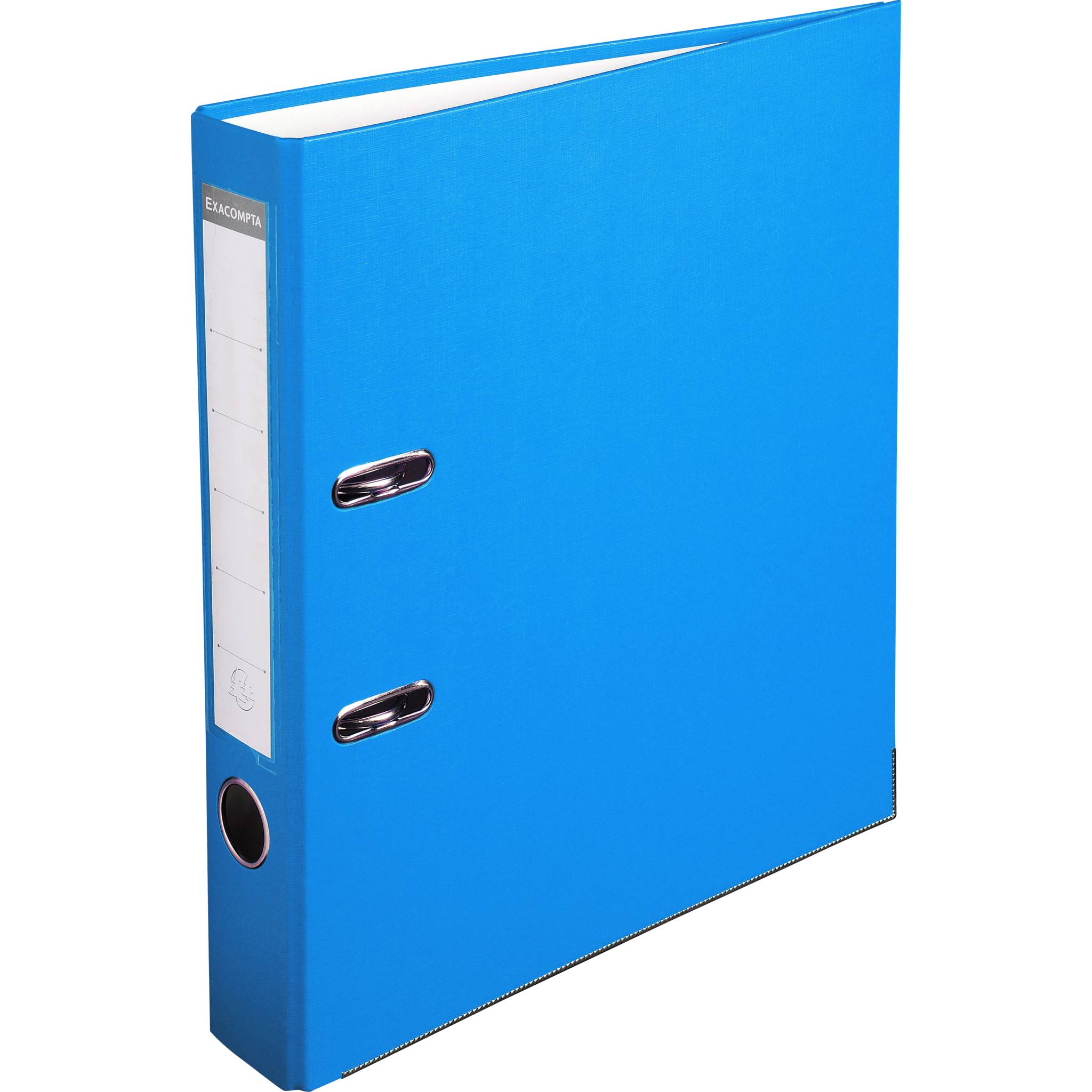 Exacompta 20x Ordner PP, + 2 Ringen, Rücken 50mm, 32x29cm A4, Hellblau, 915412B