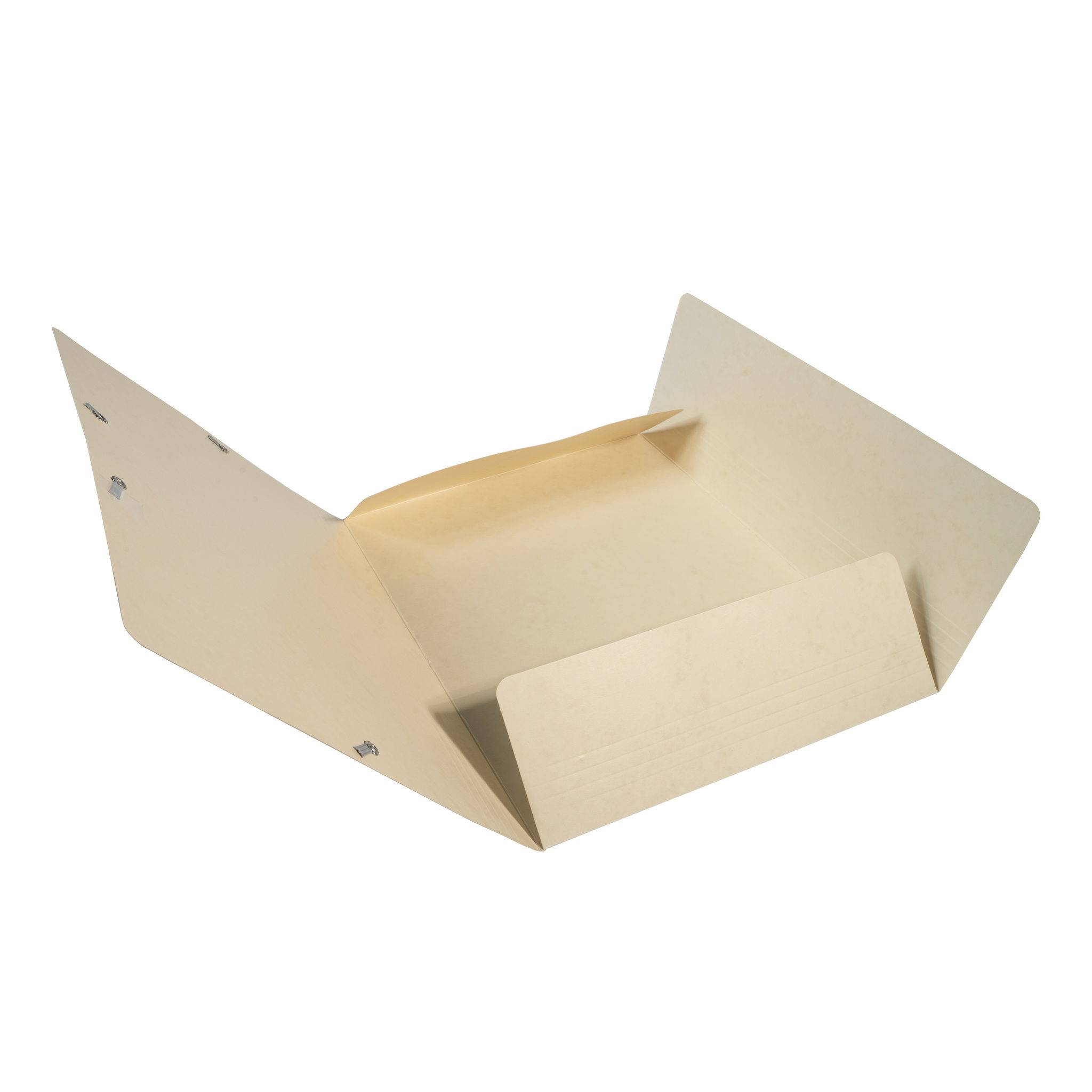 Exacompta 25x Sammelmappe +Gummizug 3 Klappen Karton A4 MAXI Elfenbein 17104H