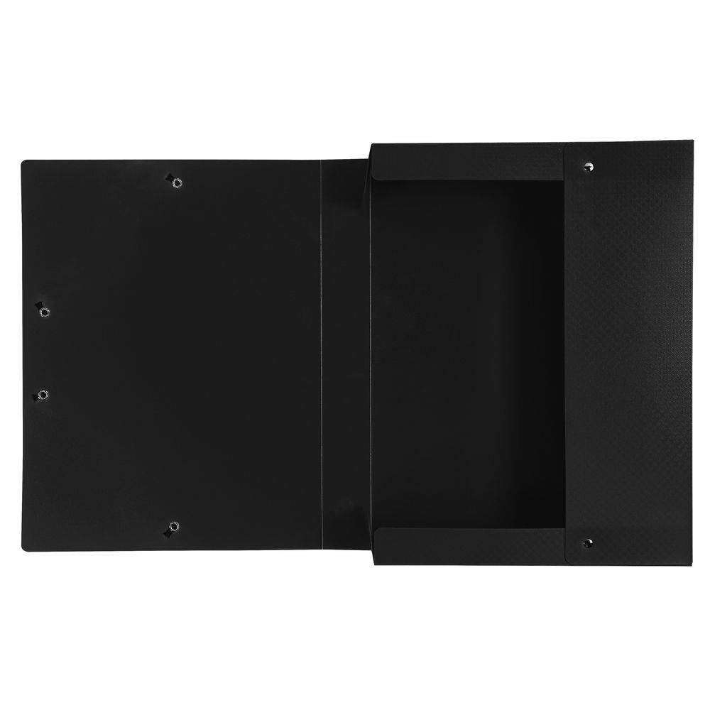 Exacompta 8x Archivbox PP 700µ blickdicht, Rücken 40mm, A4, Schwarz, 59781E