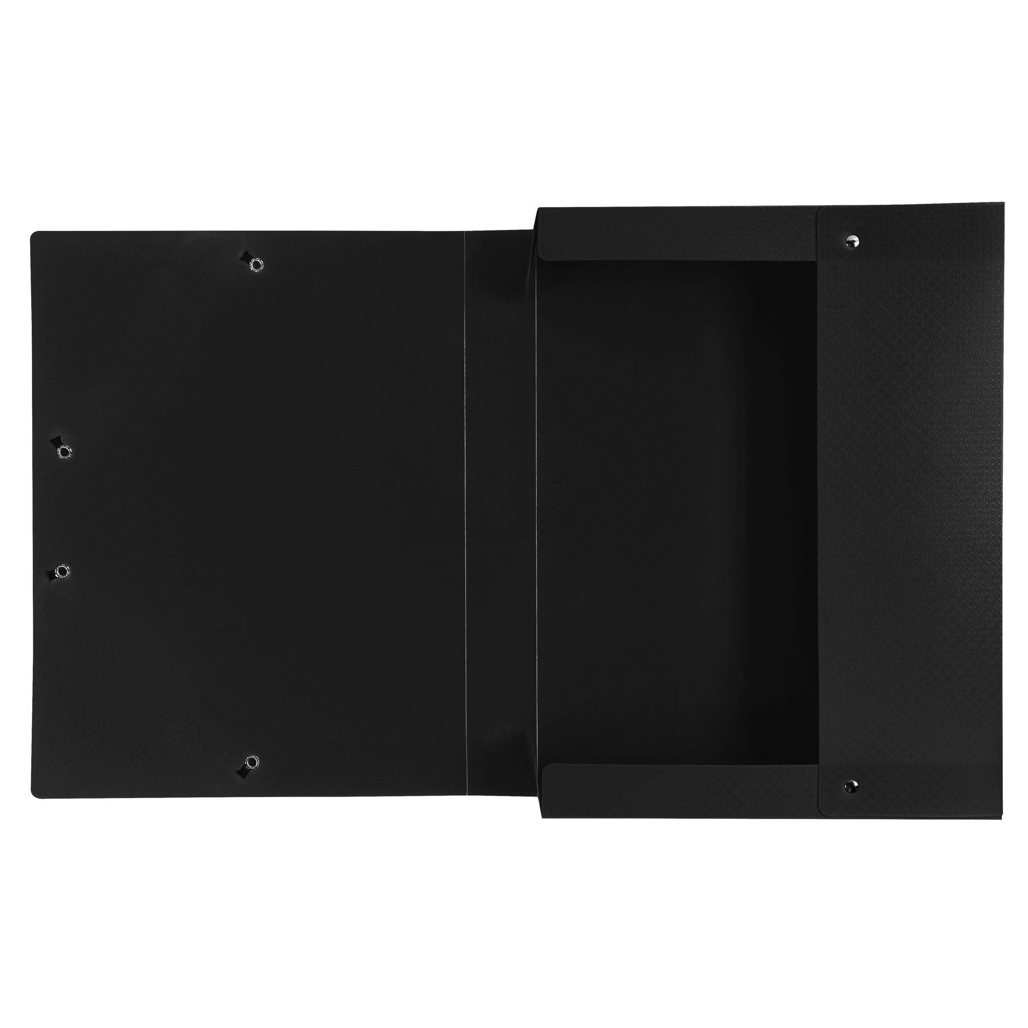 Exacompta 8x Archivbox PP 700µ blickdicht, Rücken 40mm, A4, Schwarz, 59781E