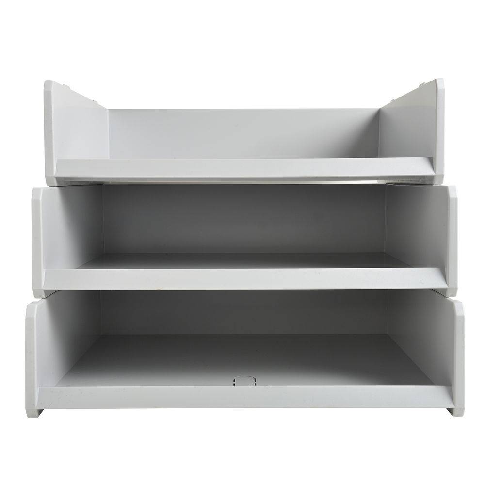 Exacompta 6x Briefablage Multisorter, 300x380x100 mm - Lichtgrau - 13040D